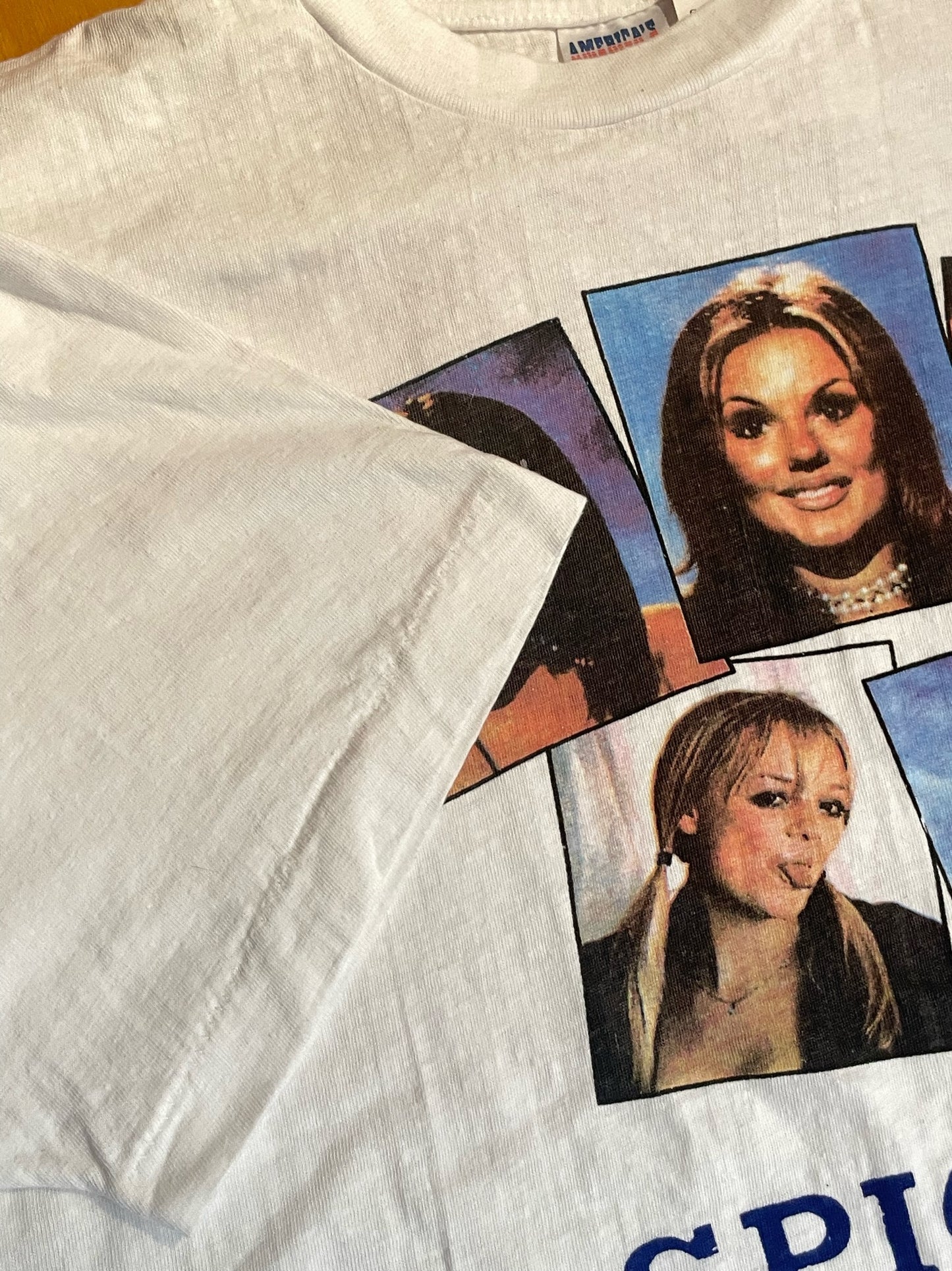 VINTAGE 90s SPICE GIRLS MUSIC BAND T-SHIRT SZ: XL
