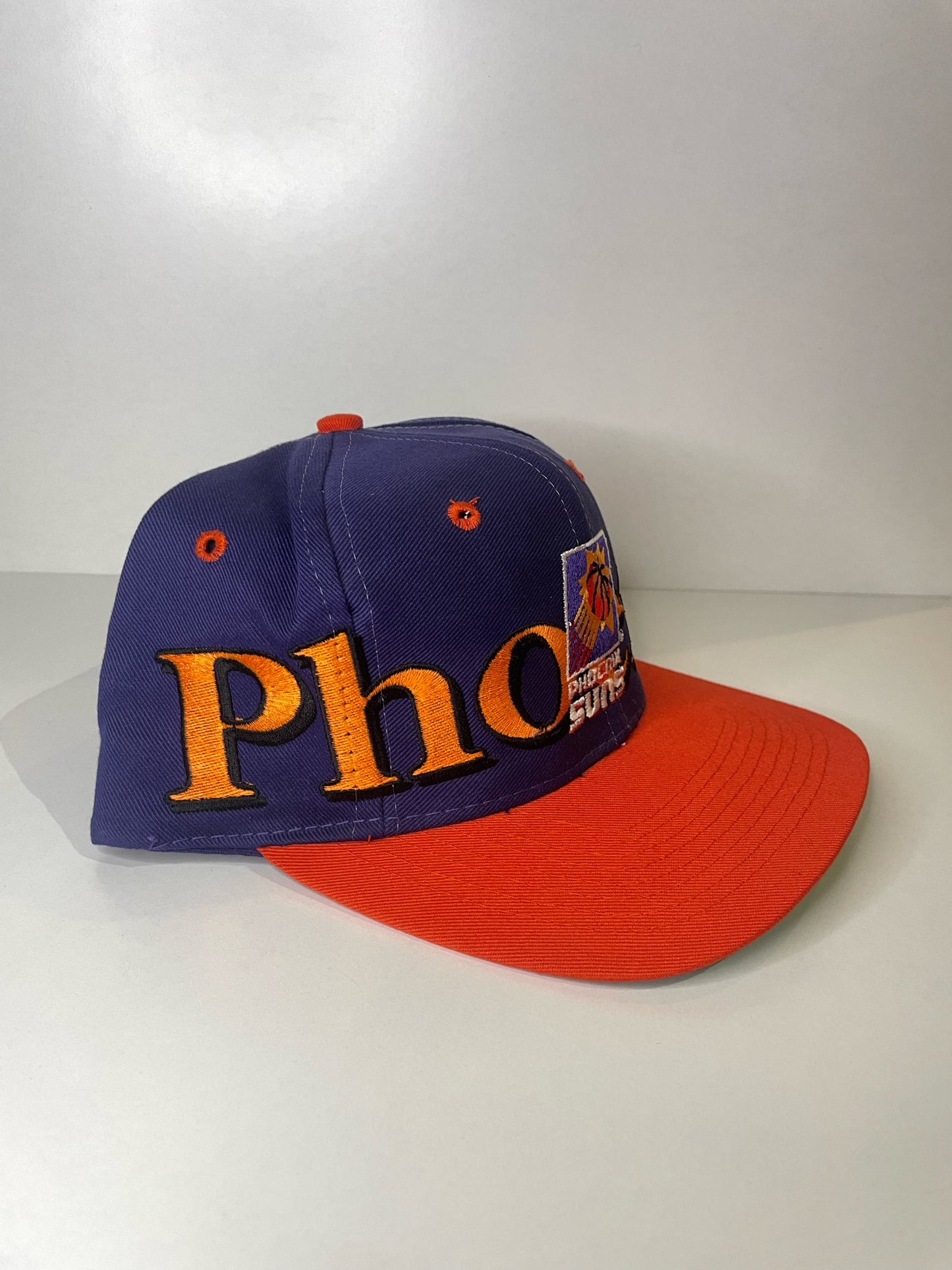 VINTAGE 90s PHOENIX SUNS LOGO 7 SNAPBACK CAP HAT