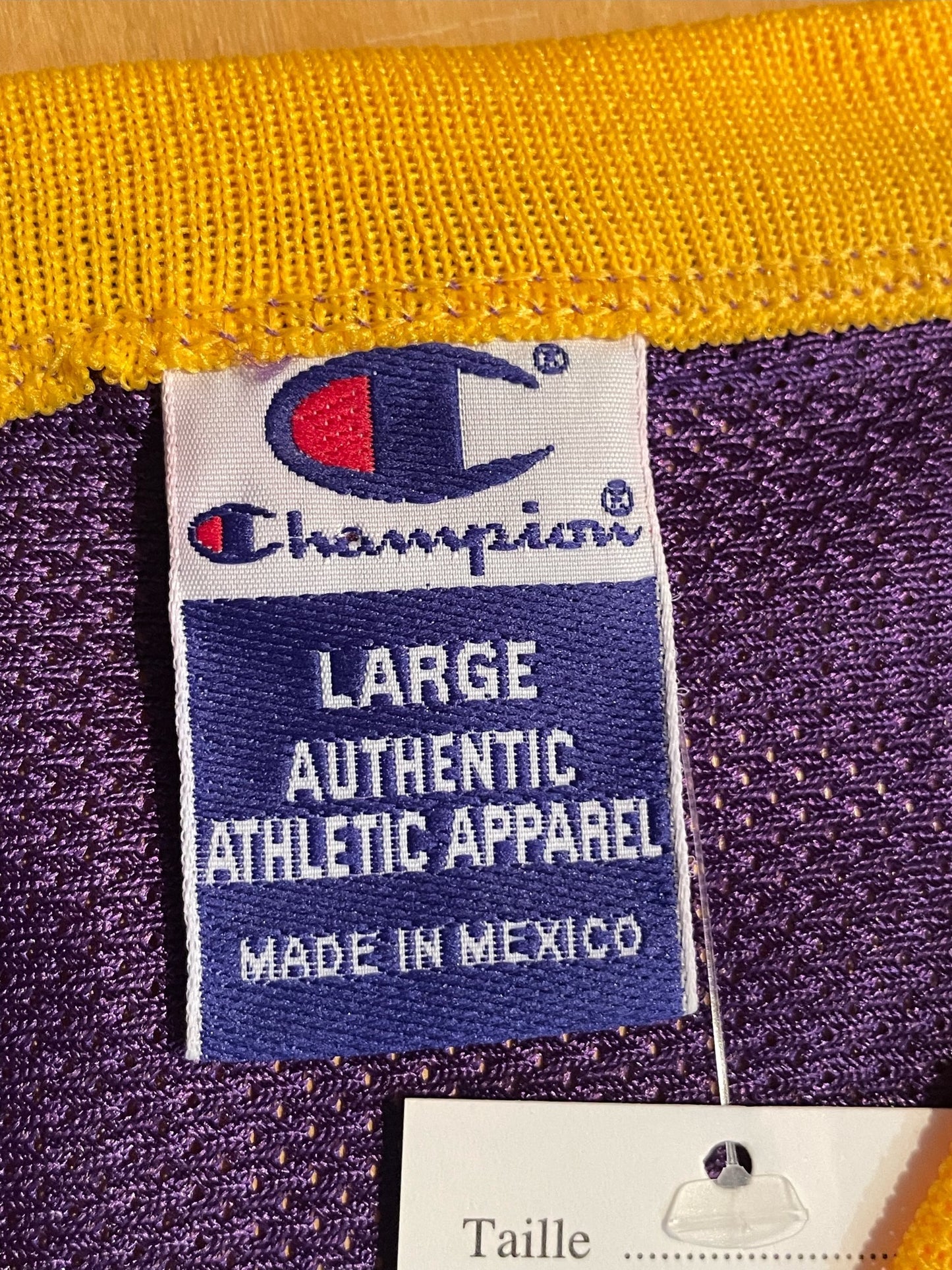 VINTAGE CHAMPION LOS ANGELES LAKERS "SHAQUILLE O'NEAL" NBA JERSEY SZ: 44