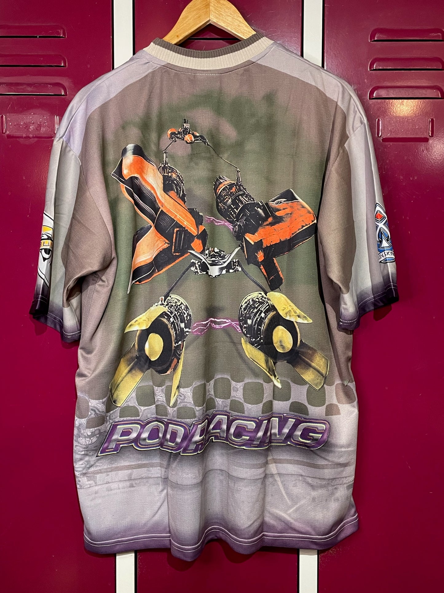 "DS" VINTAGE 1999 STAR WARS "EPISODE 1" AOP T-SHIRT SZ: XL