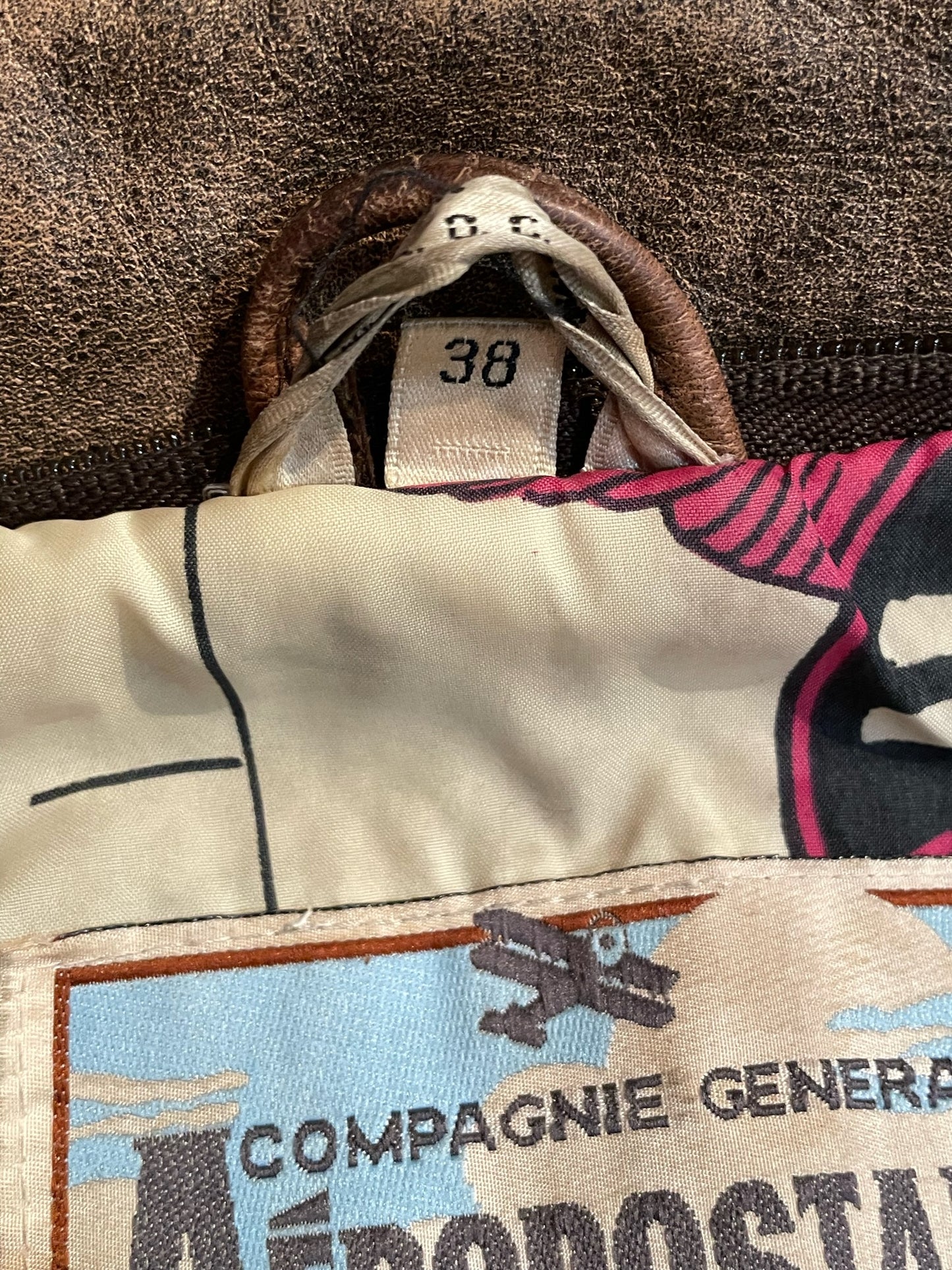 VINTAGE AEROPOSTALE AVIATOR FLIGHT JACKET SZ: 38