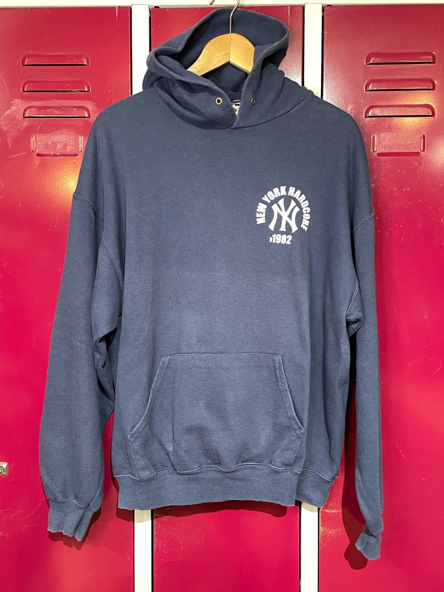 VINTAGE 90s NEW YORK HARDCORE MUSIC HOODIE SZ: XL