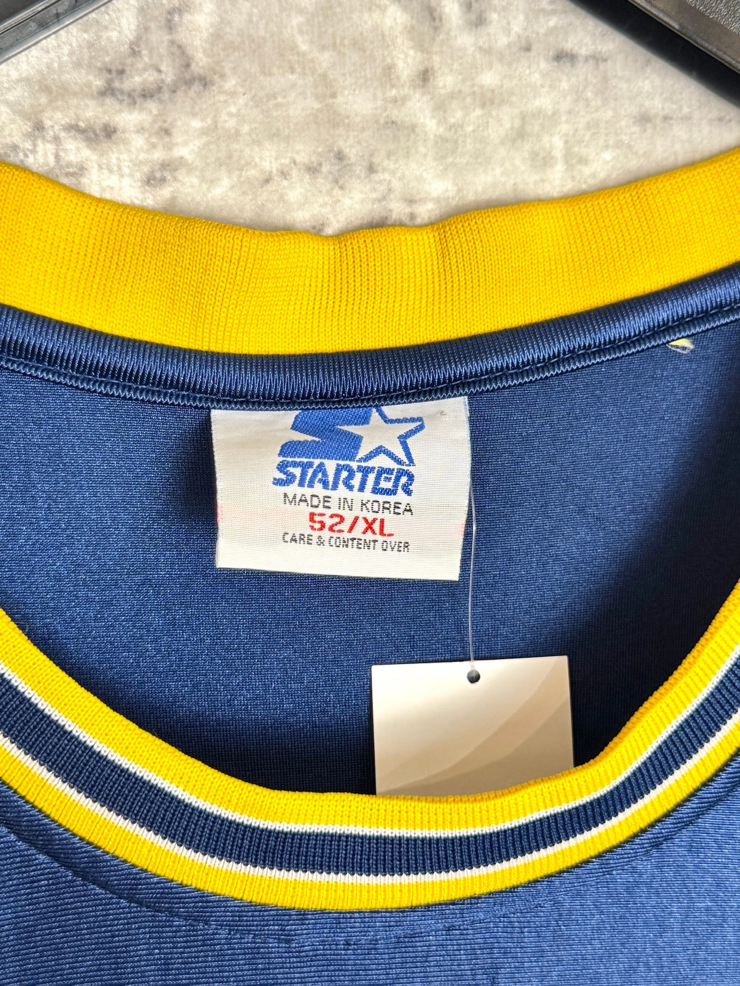 VINTAGE 90s STARTER MICHIGAN BASKETBALL JERSEY SZ: 52/XL