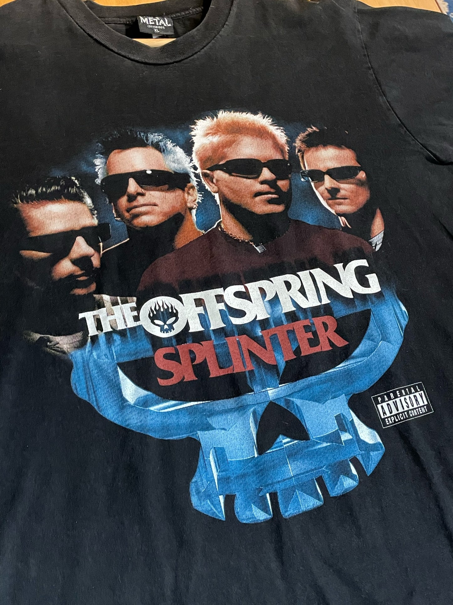 VINTAGE 00s THE OFFSPRING "SPLINTER" MUSIC BAND T-SHIRT SZ: XL