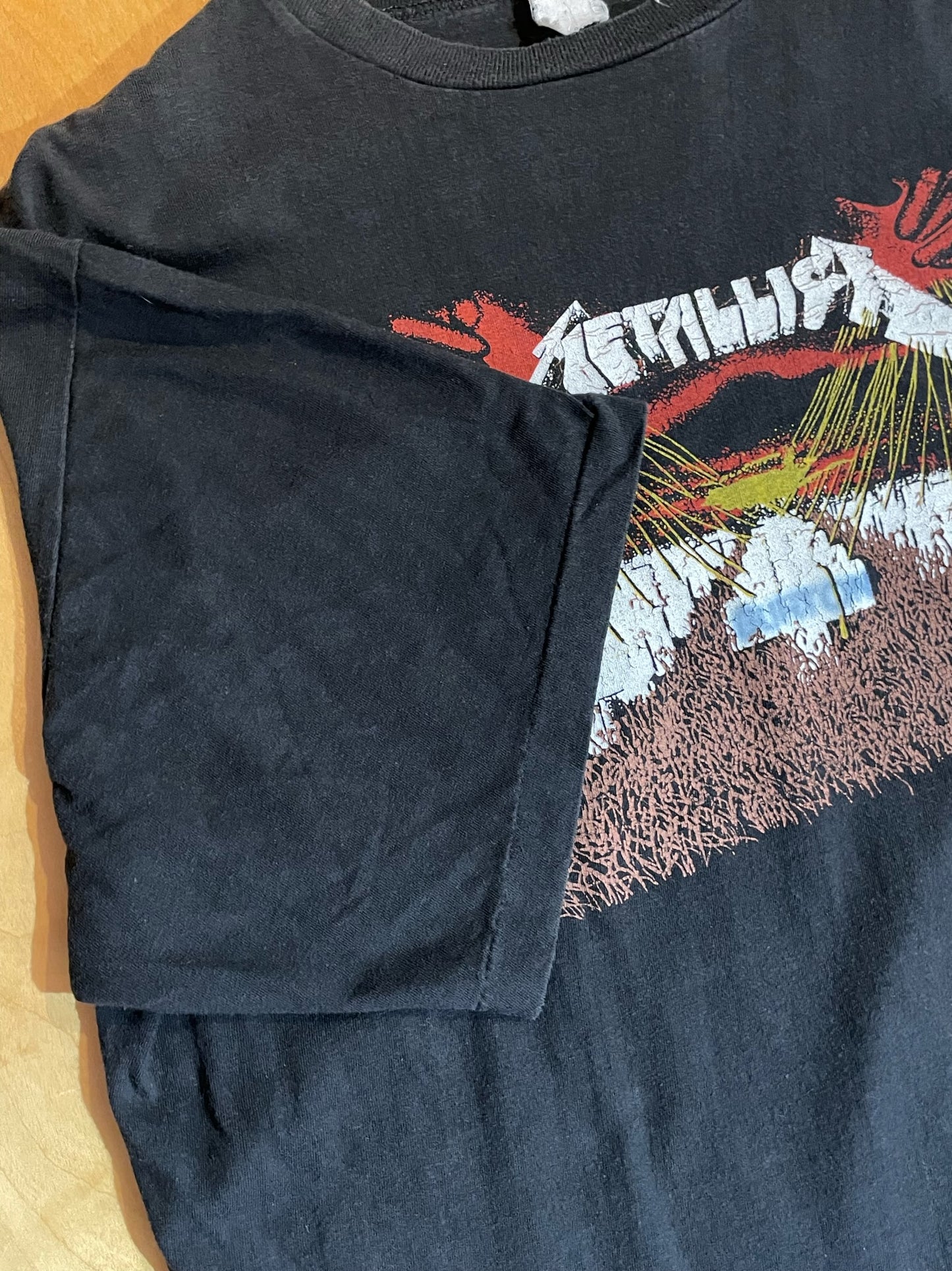 VINTAGE 90s METALLICA "MASTER OF PUPPETS" MUSIC BAND T-SHIRT SZ: M