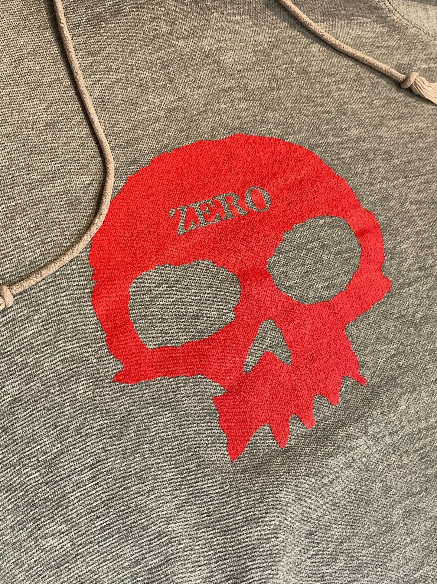 VINTAGE 90s ZERO SKATEBOARD HOODIE SZ: XL