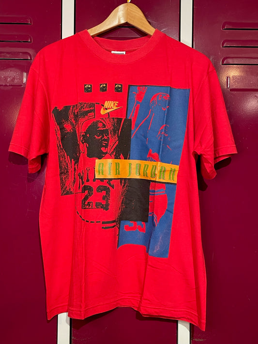 VINTAGE 90s NIKE AIR JORDAN NBA T-SHIRT  SZ: M