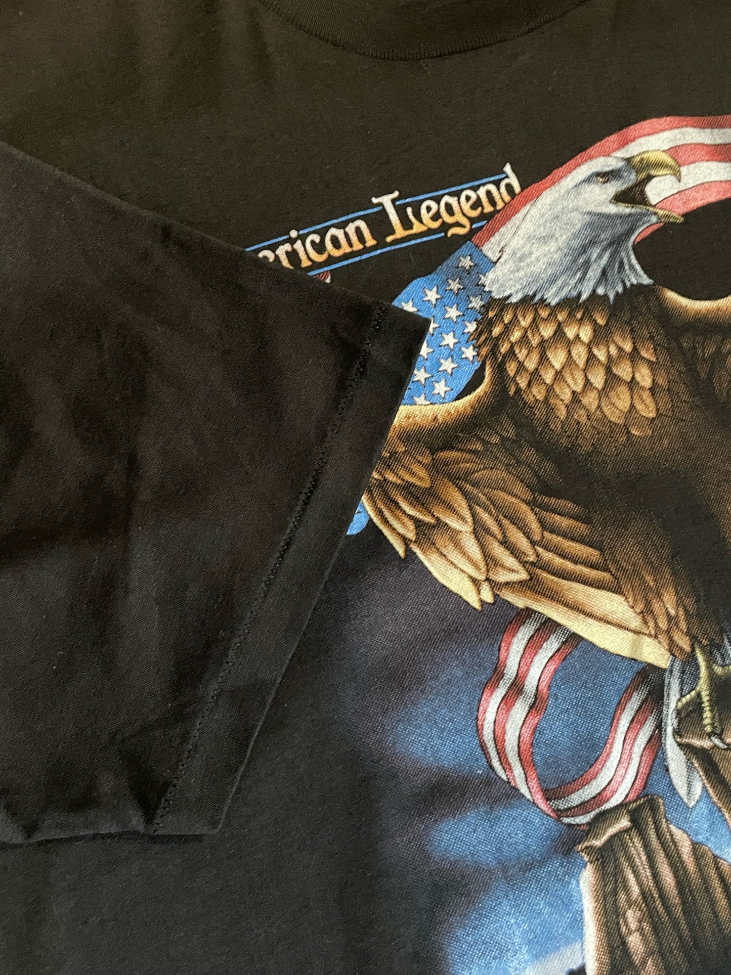 VINTAGE 1988 3D EMBLEM HARLEY DAVIDSON "AMERICAN LEGEND" MOTORCYCLES T-SHIRT SZ: XL