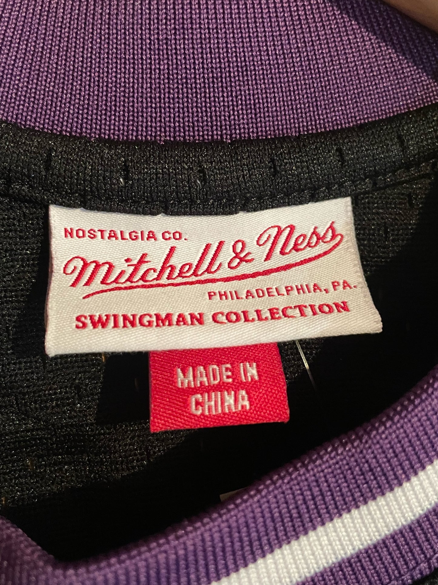 MITCHELL & NESS SACRAMENTO KINGS "MIKE BIBBY" NBA JERSEY SZ: S