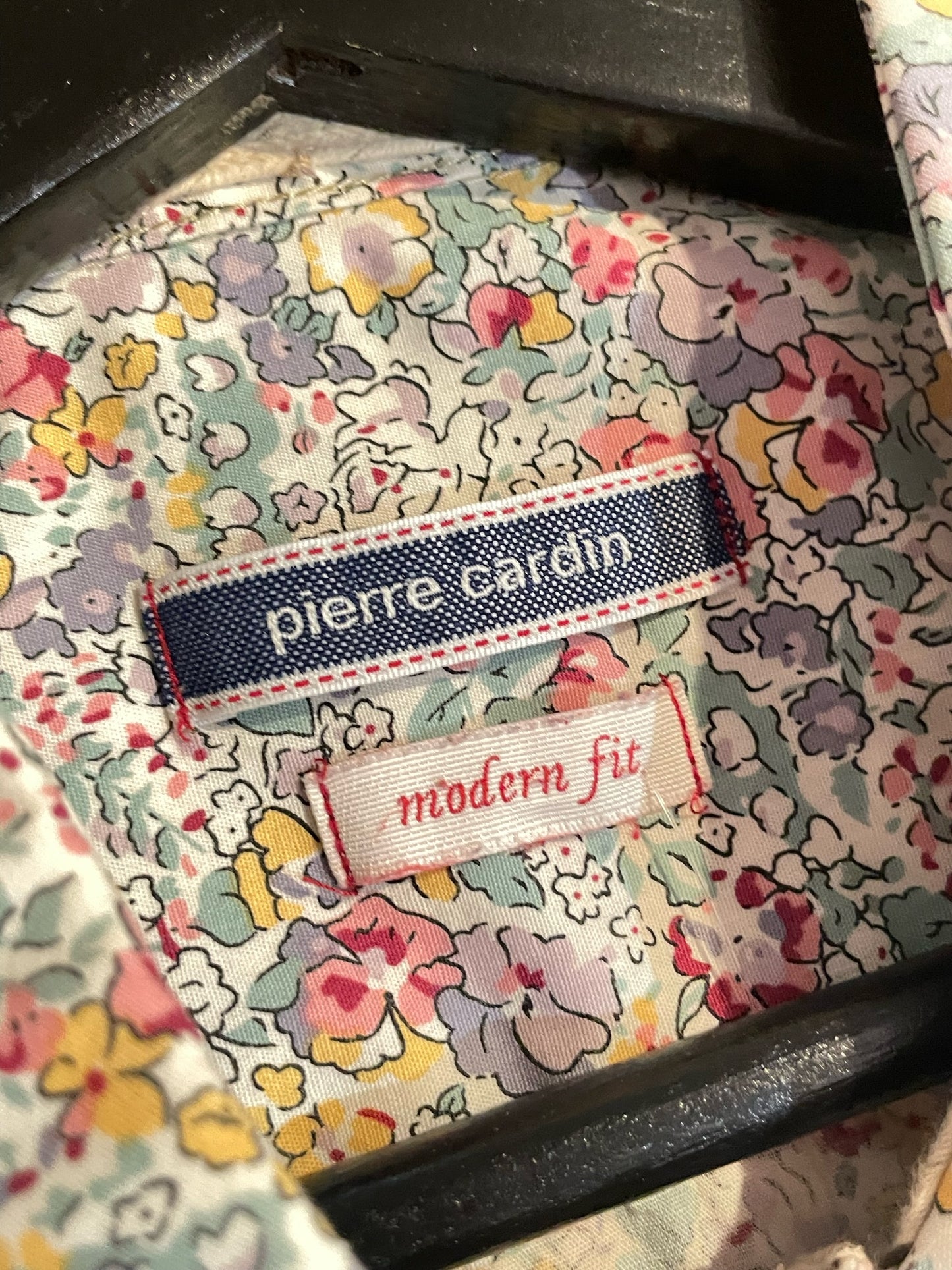 PIERRE CARDIN FLORAL SHORT SLEEVES SHIRT SZ: XL