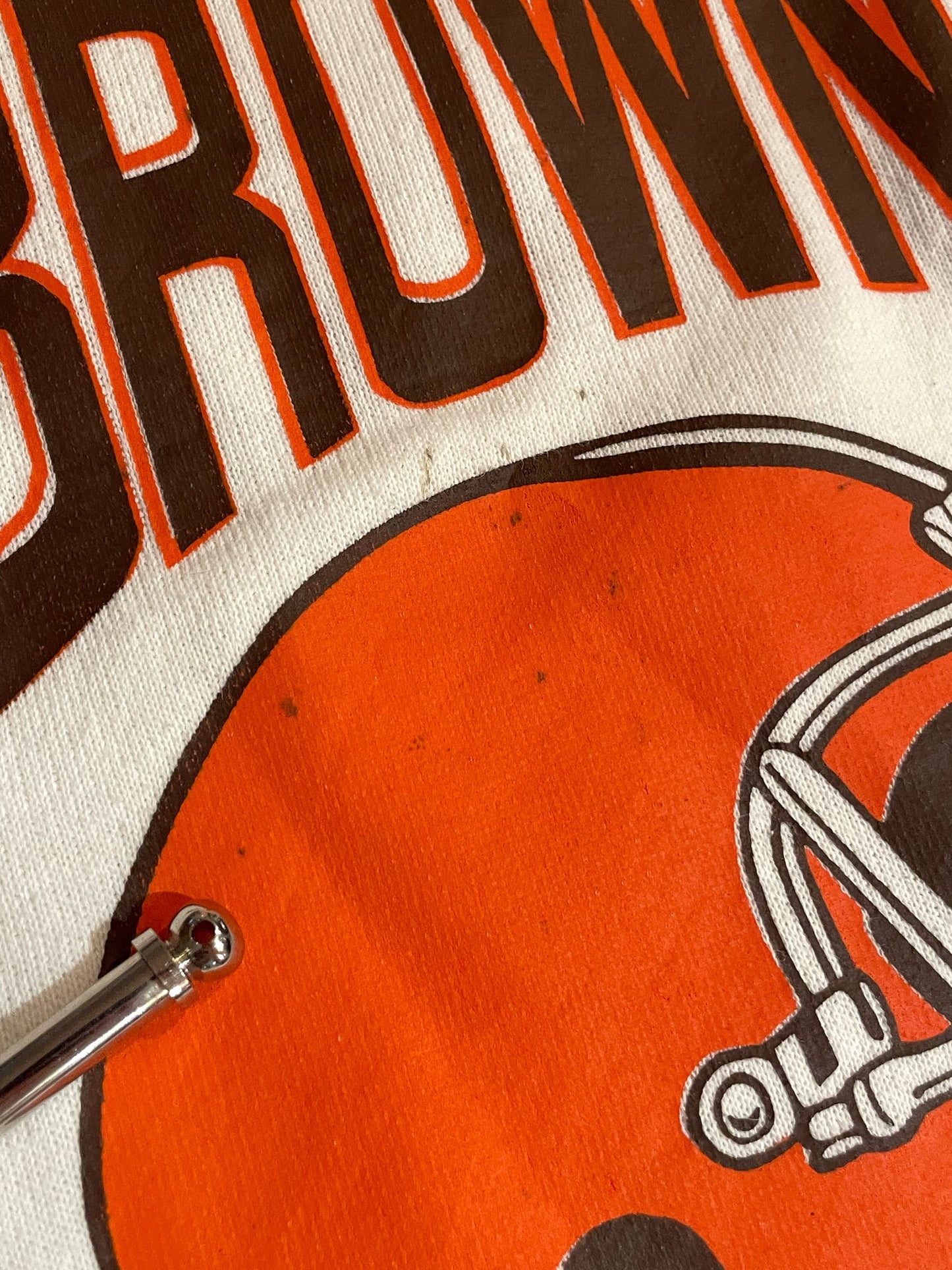 VINTAGE 80s CLEVELAND BROWNS CREWNECK SWEATSHIRT SZ: XL