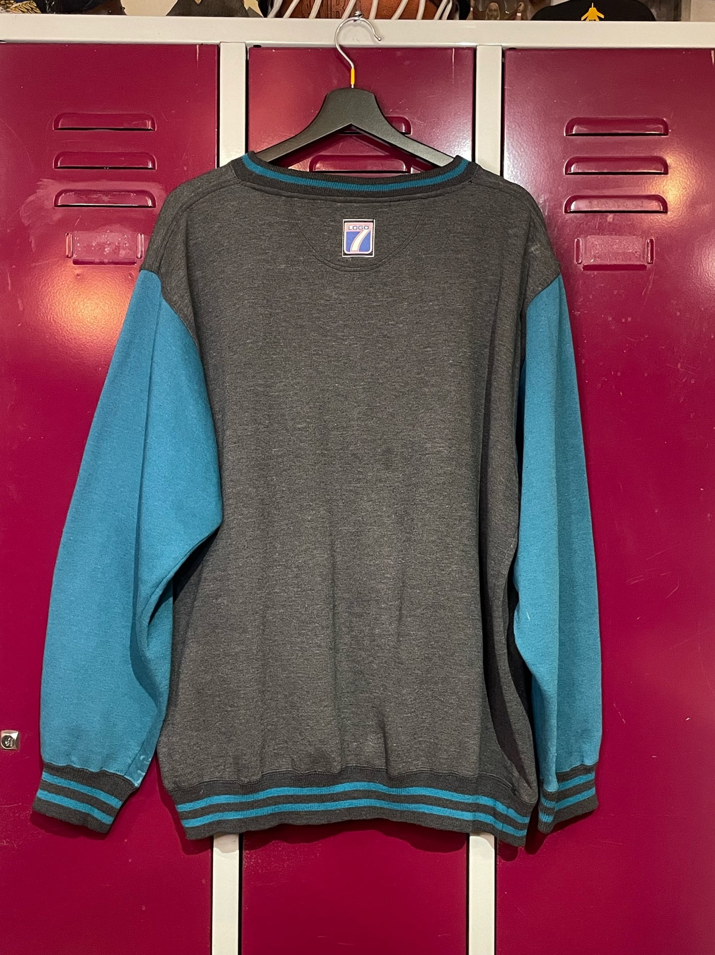 VINTAGE 1996 STEELERS COWBOYS "SUPER BOWL XXX" LOGO 7 CREWNECK SWEATSHIRT SZ: XL