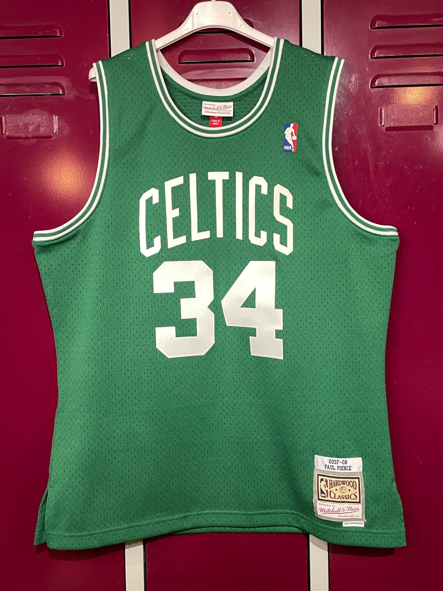 MITCHELL & NESS BOSTON CELTICS "PAUL PIERCE" NBA JERSEY SZ: L