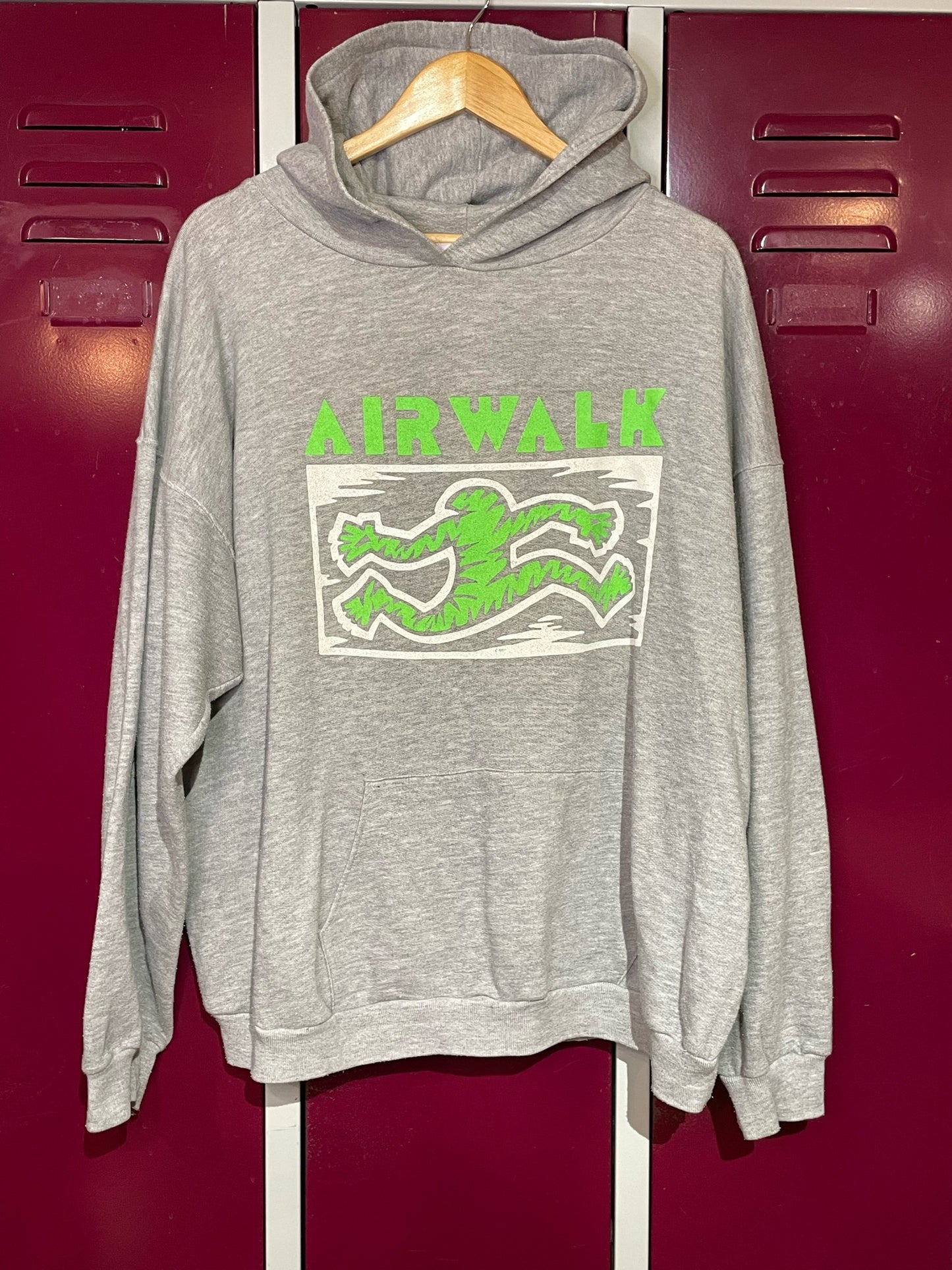 VINTAGE 90s AIRWALK SKATEBOARD HOODIE SZ: XL