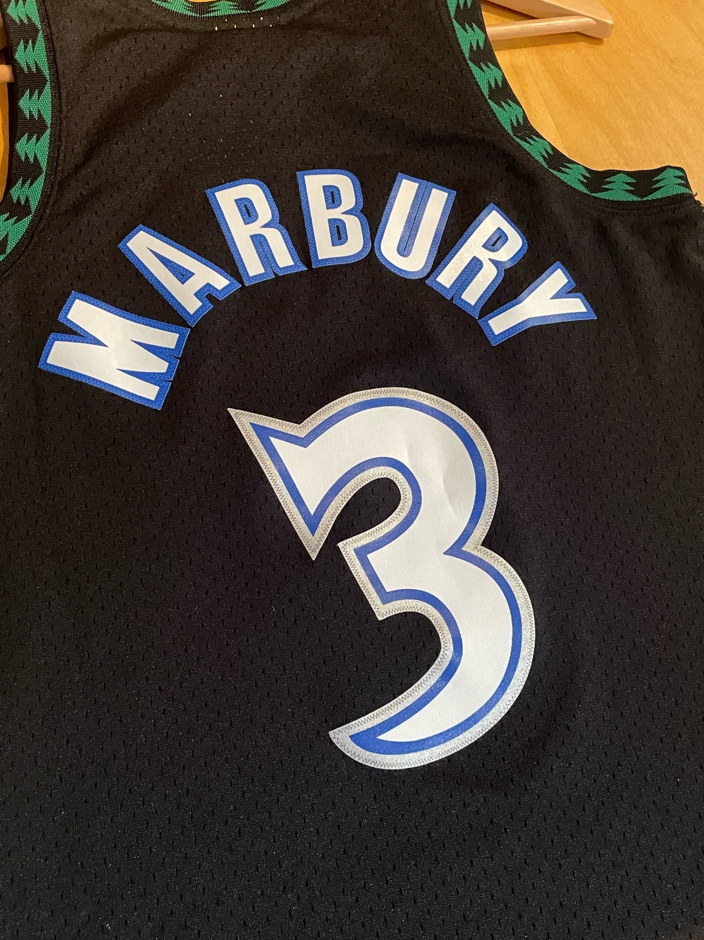 MITCHELL & NESS MINNESOTA TIMBERWOLVES "STEPHON MARBURY" NBA JERSEY SZ: S