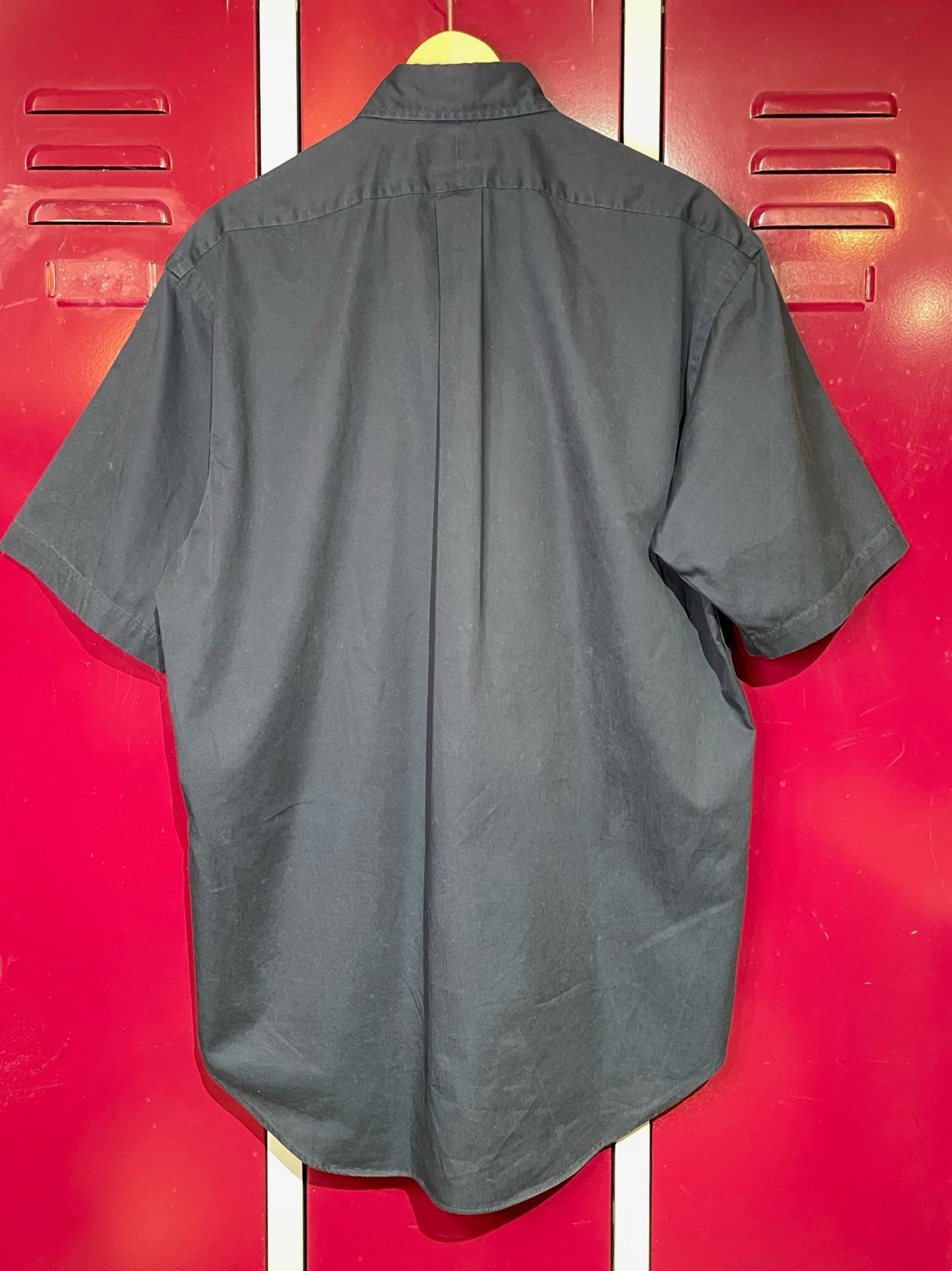 RALPH LAUREN "BLAKE" MADE IN USA OVERSIZE SHORT SLEEVES SHIRT SZ: M = XL