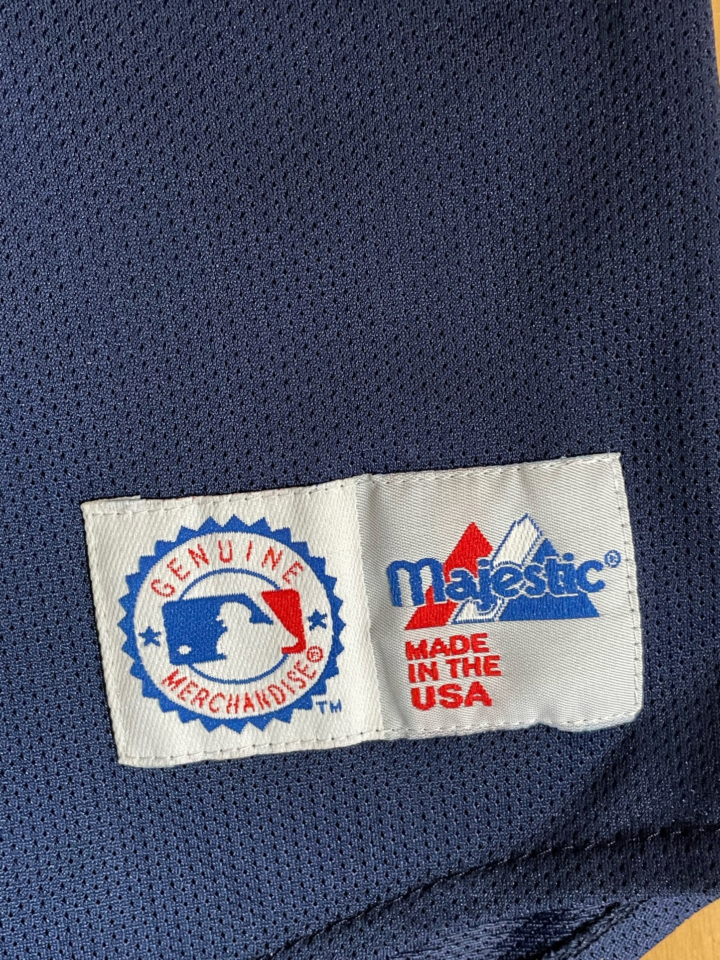 VINTAGE 2001 MAJESTIC NEW YORK YANKEES "125th ANNIVERSARY" MLB BASEBALL JERSEY SZ: XL