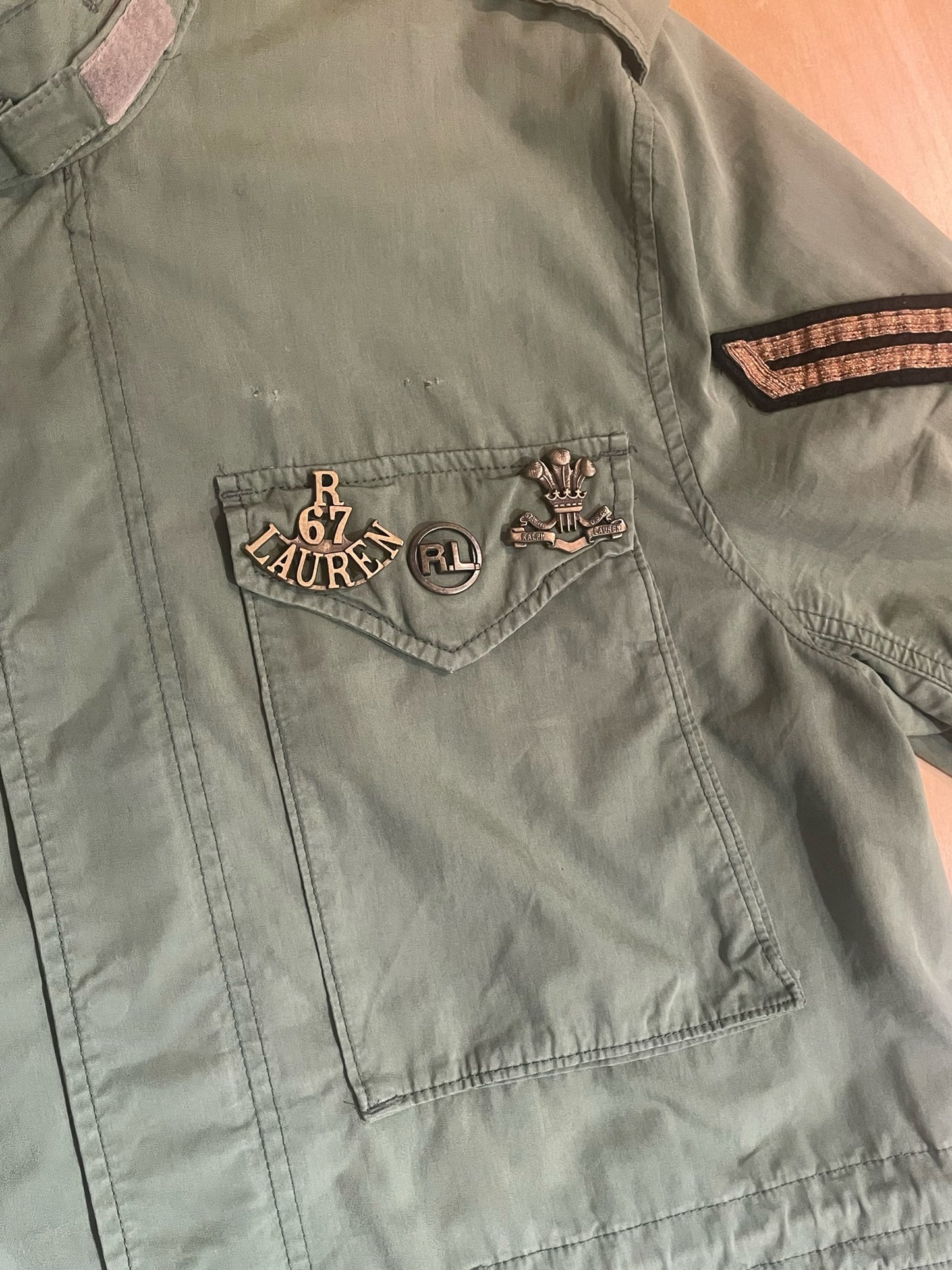 RALPH LAUREN "PINS" MILITARY M65 FIELD JACKET SZ: M