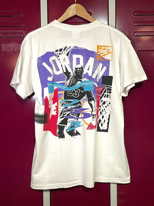 VINTAGE 90s NIKE AIR JORDAN "MJ 23" BULLS NBA T-SHIRT  SZ: M