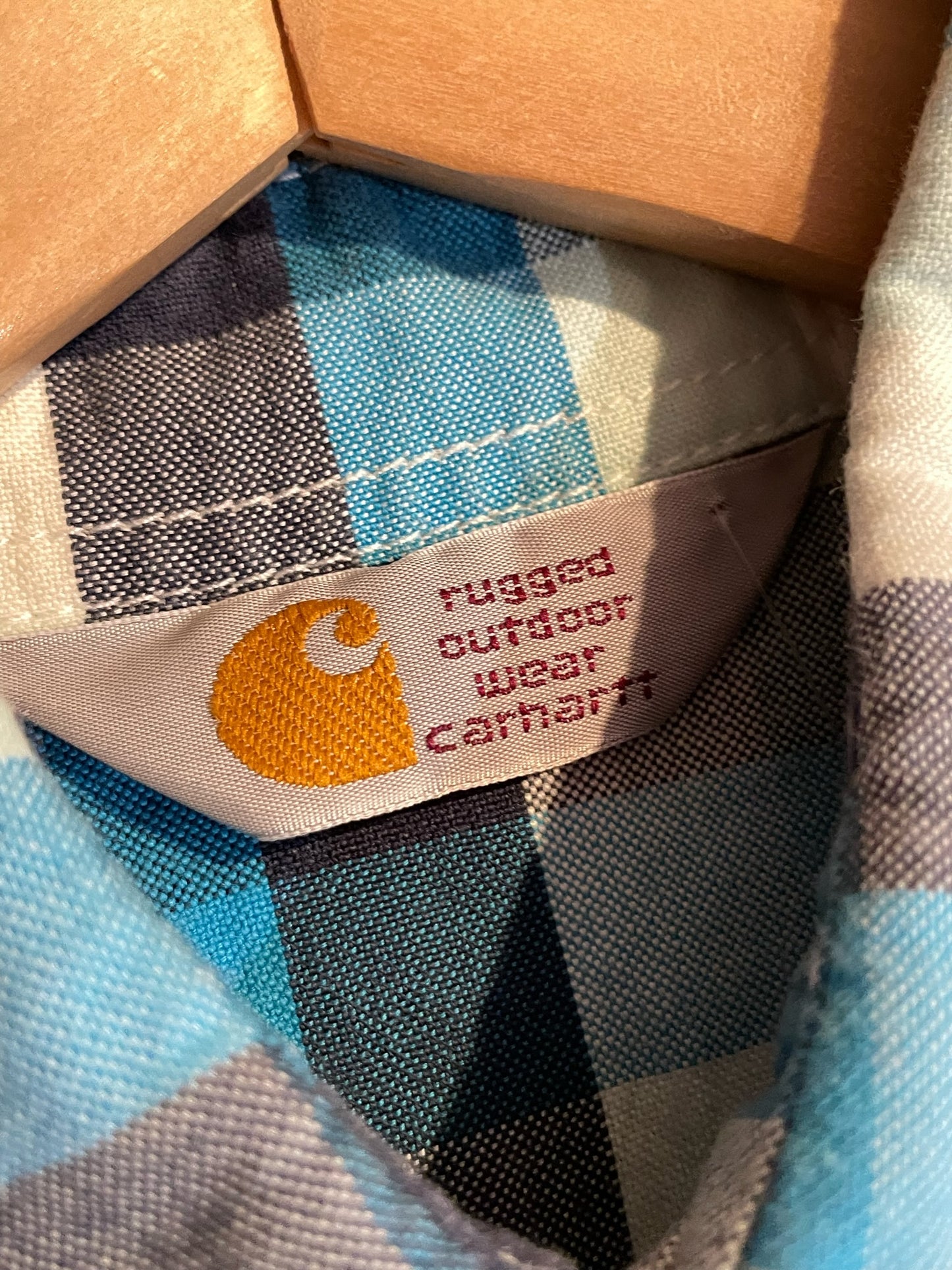 CARHARRT CHECKED SHORT SLEEVES SHIRT SZ: S