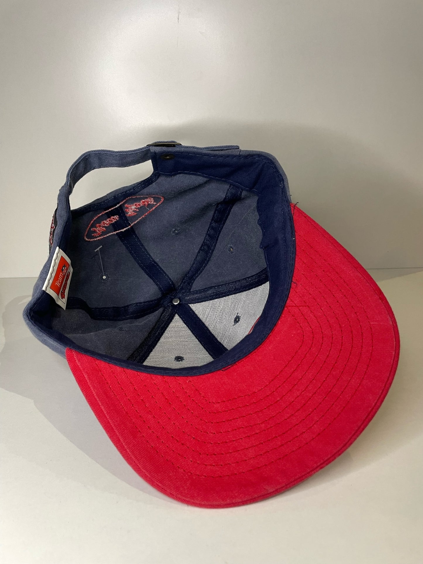 VINTAGE 90s NEW YORK GIANTS 4REAL STRAPBACK CAP HAT