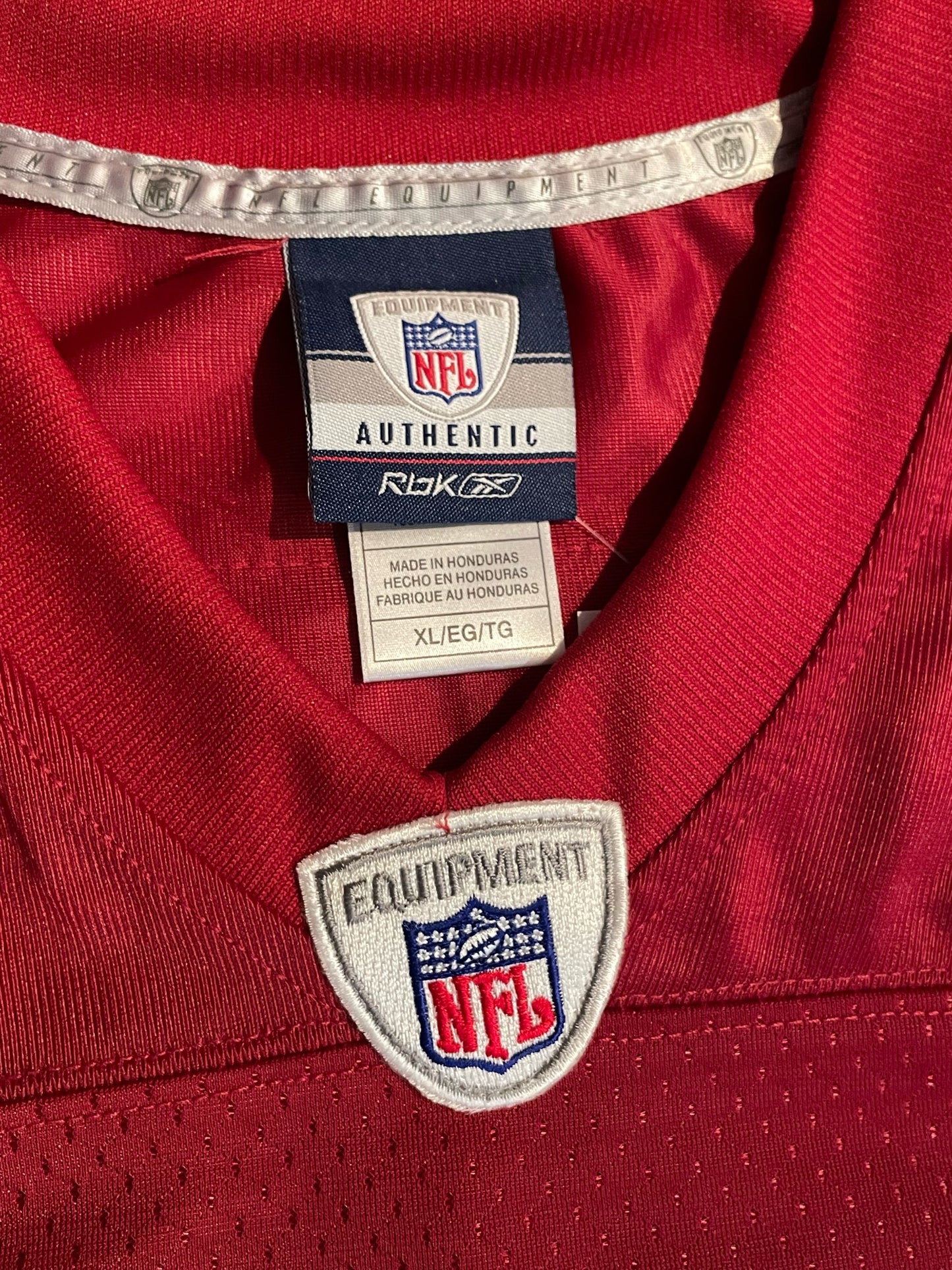 REEBOK SAN FRANCISCO 49ERS "V. DAVIS" NFL FOOTBALL JERSEY  SZ: XL