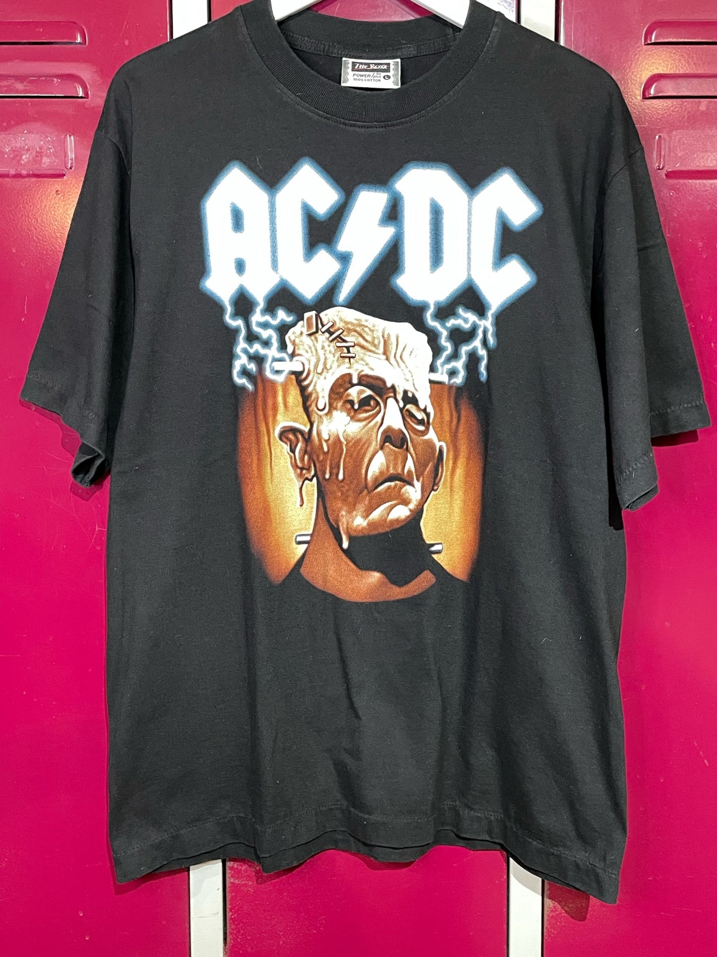VINTAGE ACDC "MELTDOWN FRANKENSTEIN'S MONSTER" MUSIC BAND T-SHIRT SZ: L