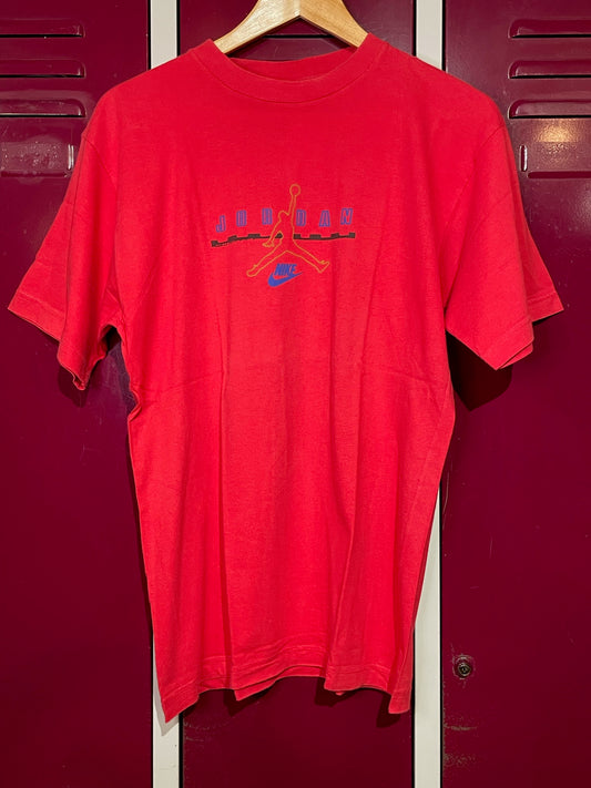 VINTAGE 90s NIKE AIR JORDAN "BACK PICTURES" NBA T-SHIRT  SZ: M