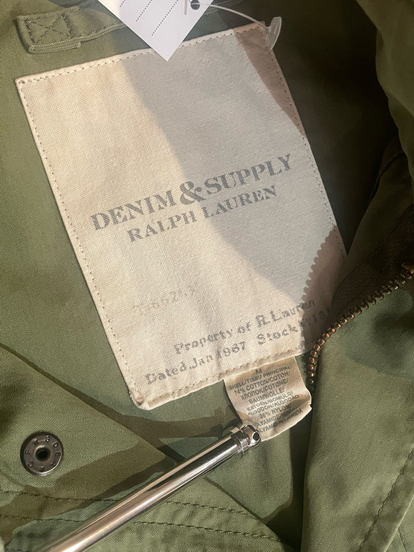 RALPH LAUREN "PINS" MILITARY M65 FIELD JACKET SZ: M