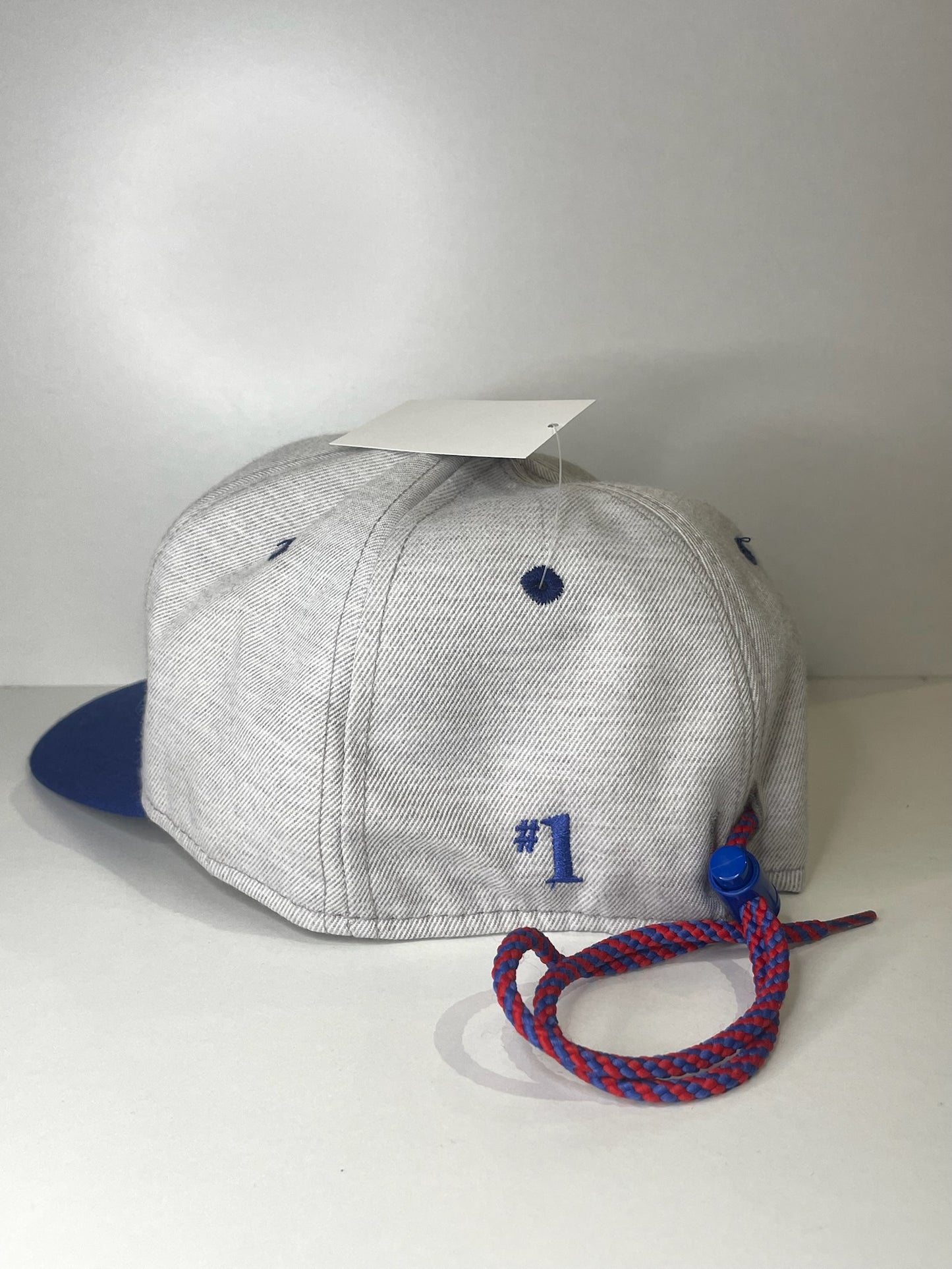 VINTAGE 90s WINNIPEG JETS #1 APPAREL DRAWSTRING CAP HAT