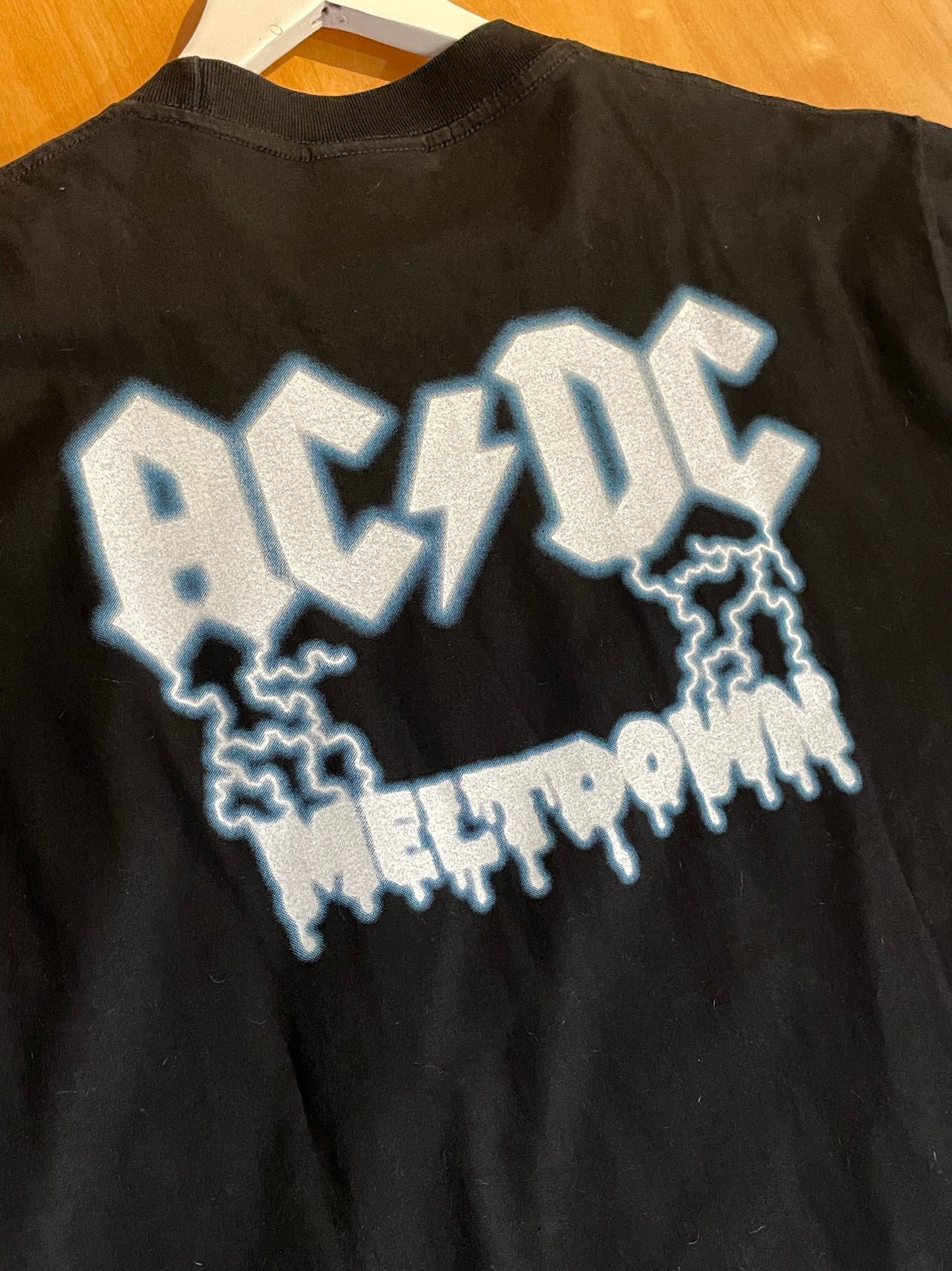 VINTAGE ACDC "MELTDOWN FRANKENSTEIN'S MONSTER" MUSIC BAND T-SHIRT SZ: L
