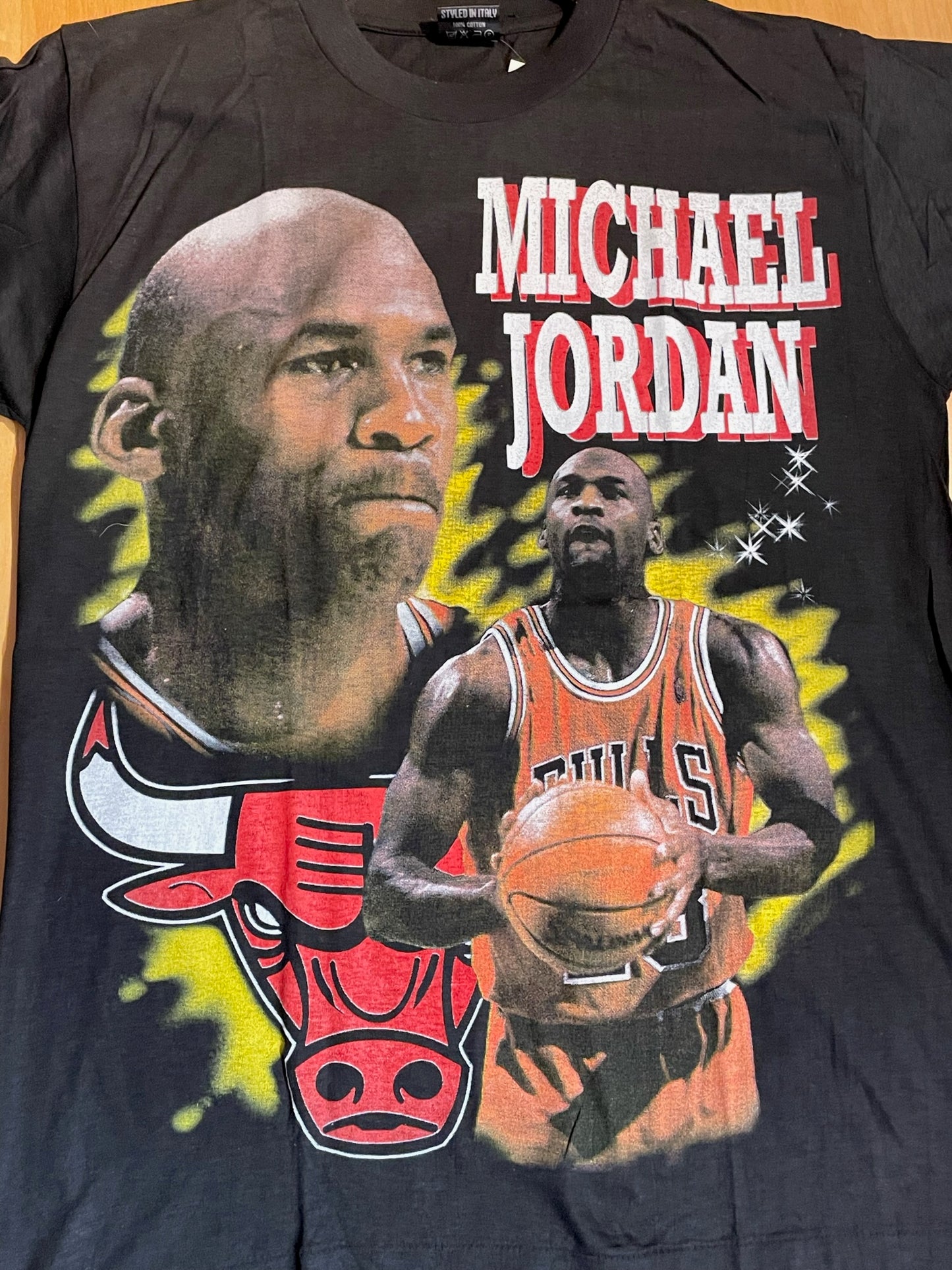 VINTAGE 90s HELTER SHELTER MICHAEL JORDAN "BOOTLEG" T-SHIRT  SZ: XL