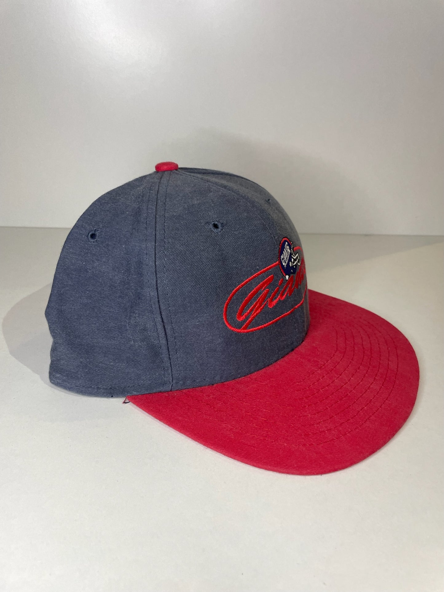 VINTAGE 90s NEW YORK GIANTS 4REAL STRAPBACK CAP HAT