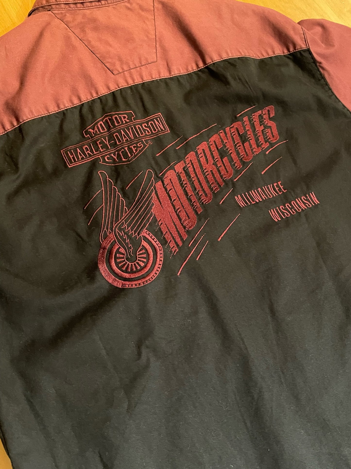 HARLEY DAVIDSON "MILWAUKEE" SHORT SLEEVES SHIRT SZ: M