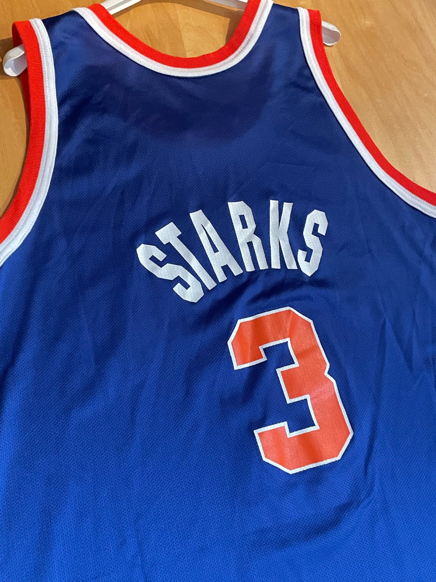 VINTAGE 90s NEW YORK KNICKS "STARKS NBA JERSEY SZ: 44 = L