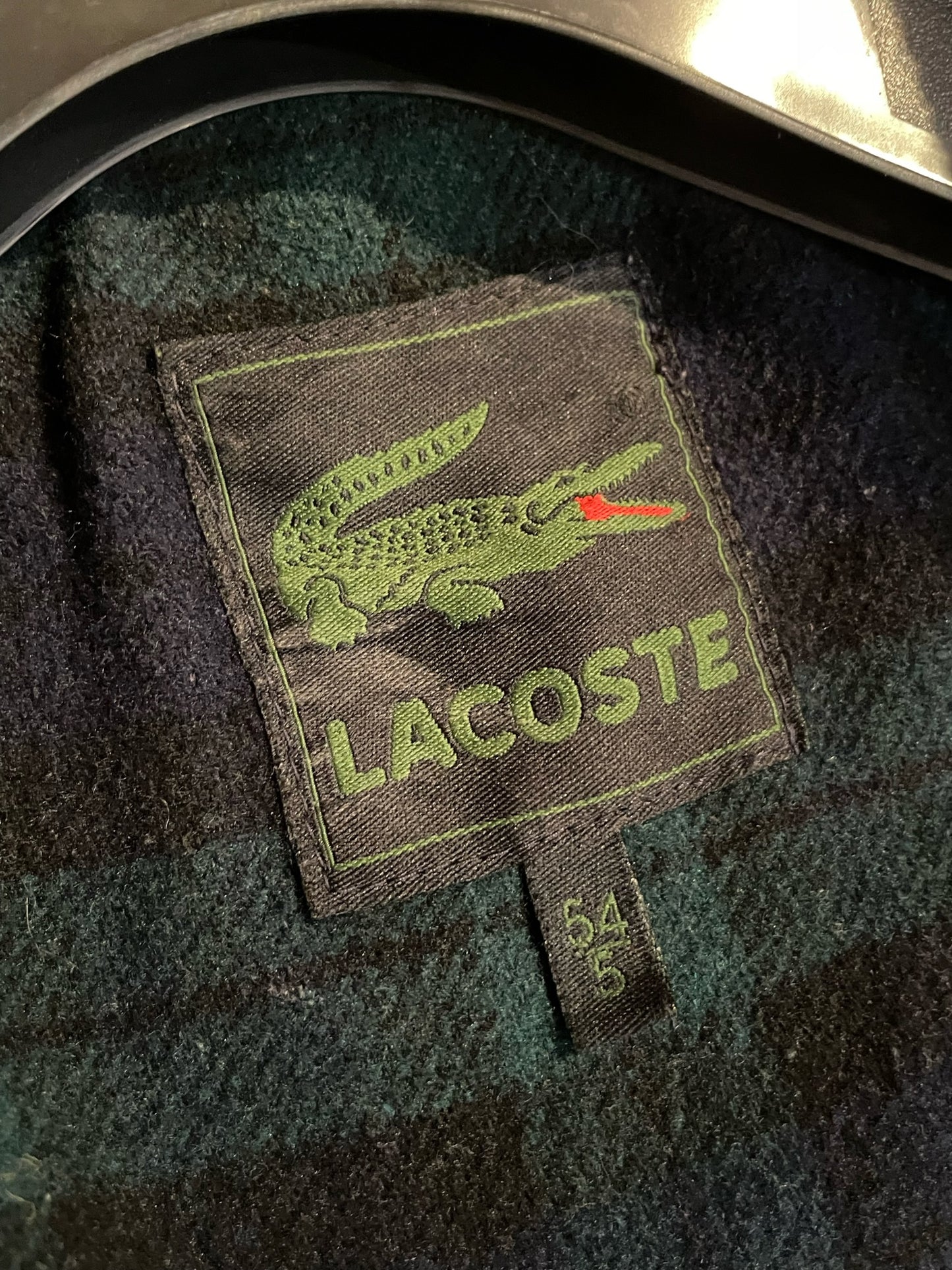 LACOSTE VINTAGE WOOL & SUEDE JACKET SZ: 5/L