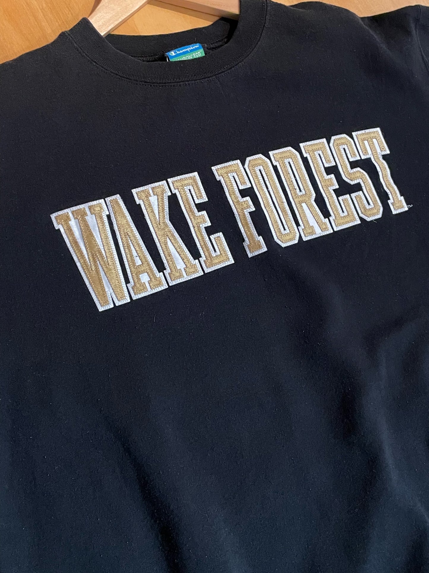 CHAMPION WAKE FOREST "UNIVERSITY NCAA" CREWNECK SWEATSHIRT SZ: L