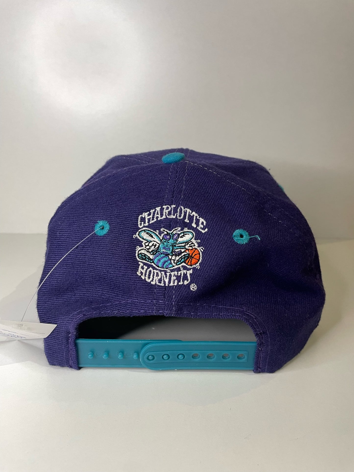 VINTAGE 90s CHARLOTTE HORNETS T.E.I SNAPBACK CAP HAT