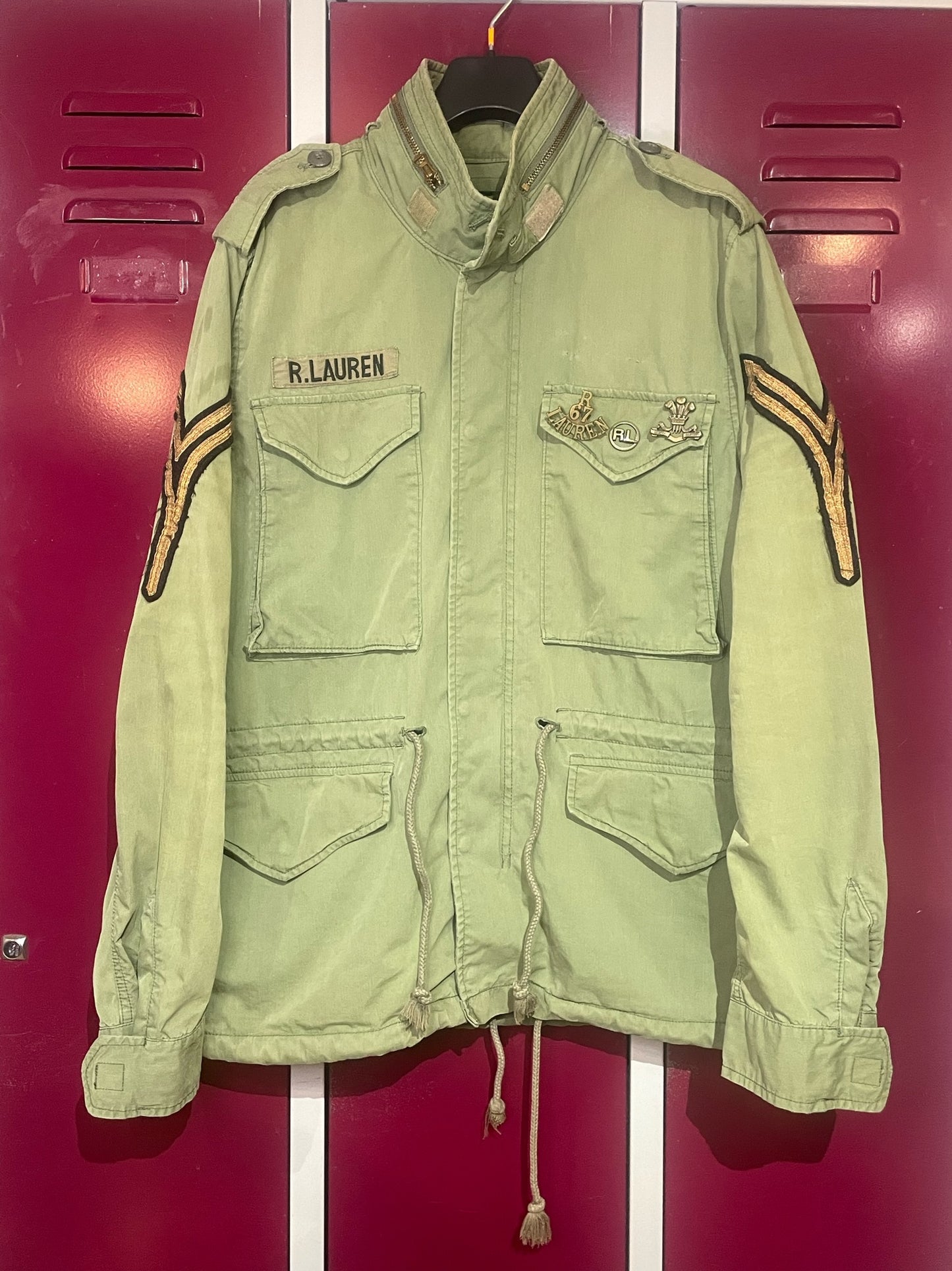 RALPH LAUREN "PINS" MILITARY M65 FIELD JACKET SZ: M