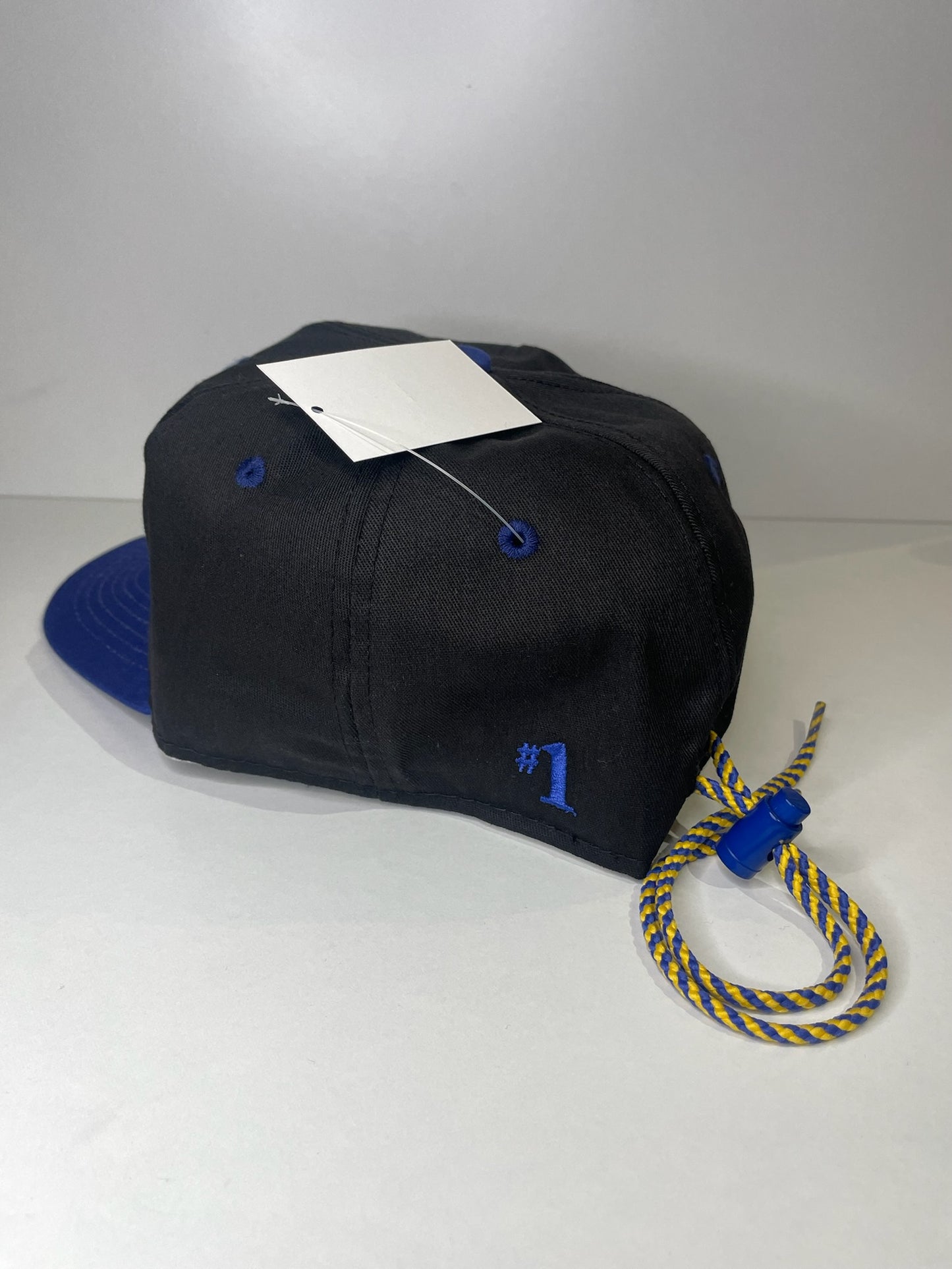VINTAGE 90s BUFFALO SABRES #1 APPAREL DRAWSTRING CAP HAT