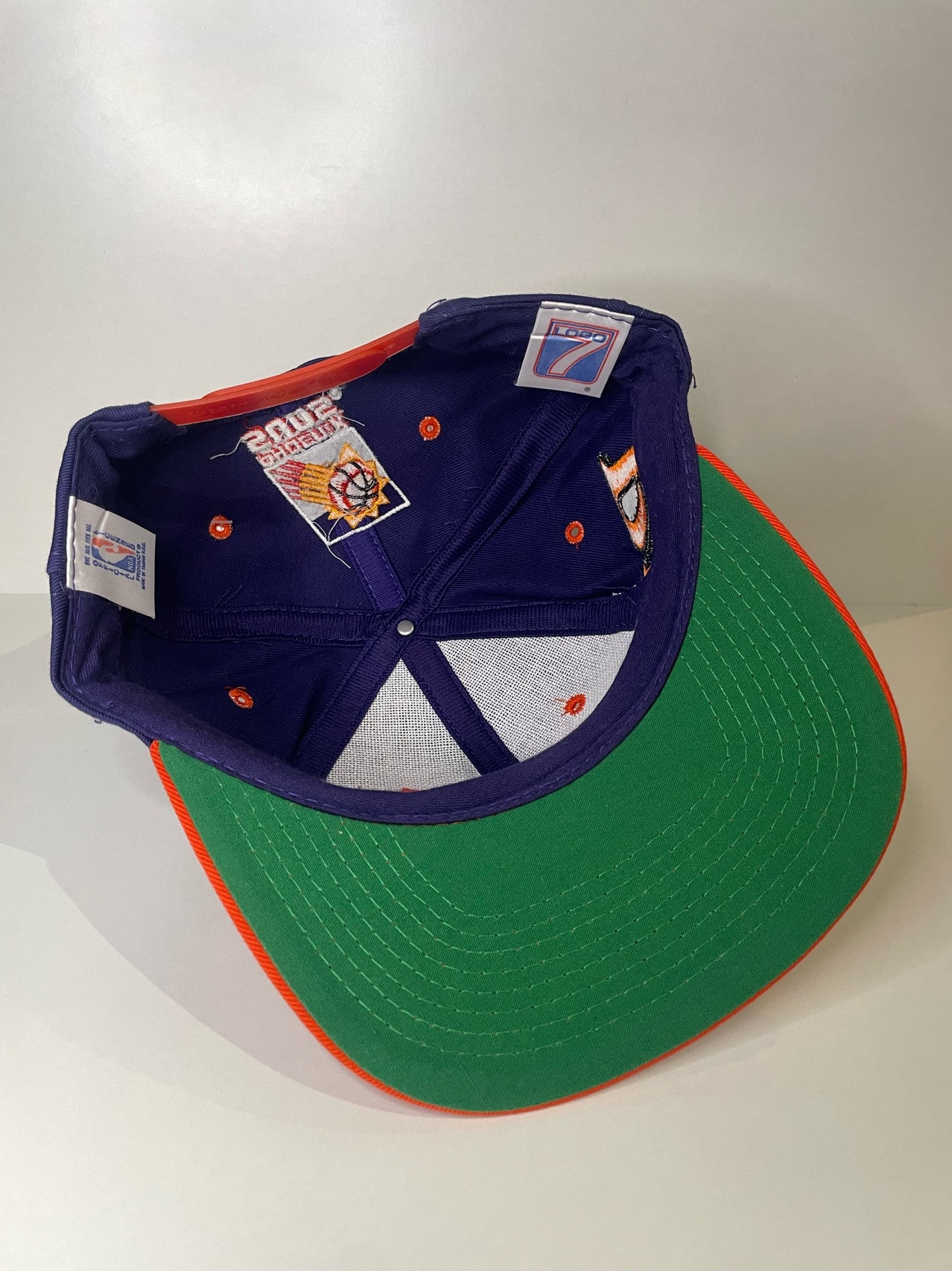 VINTAGE 90s PHOENIX SUNS LOGO 7 SNAPBACK CAP HAT