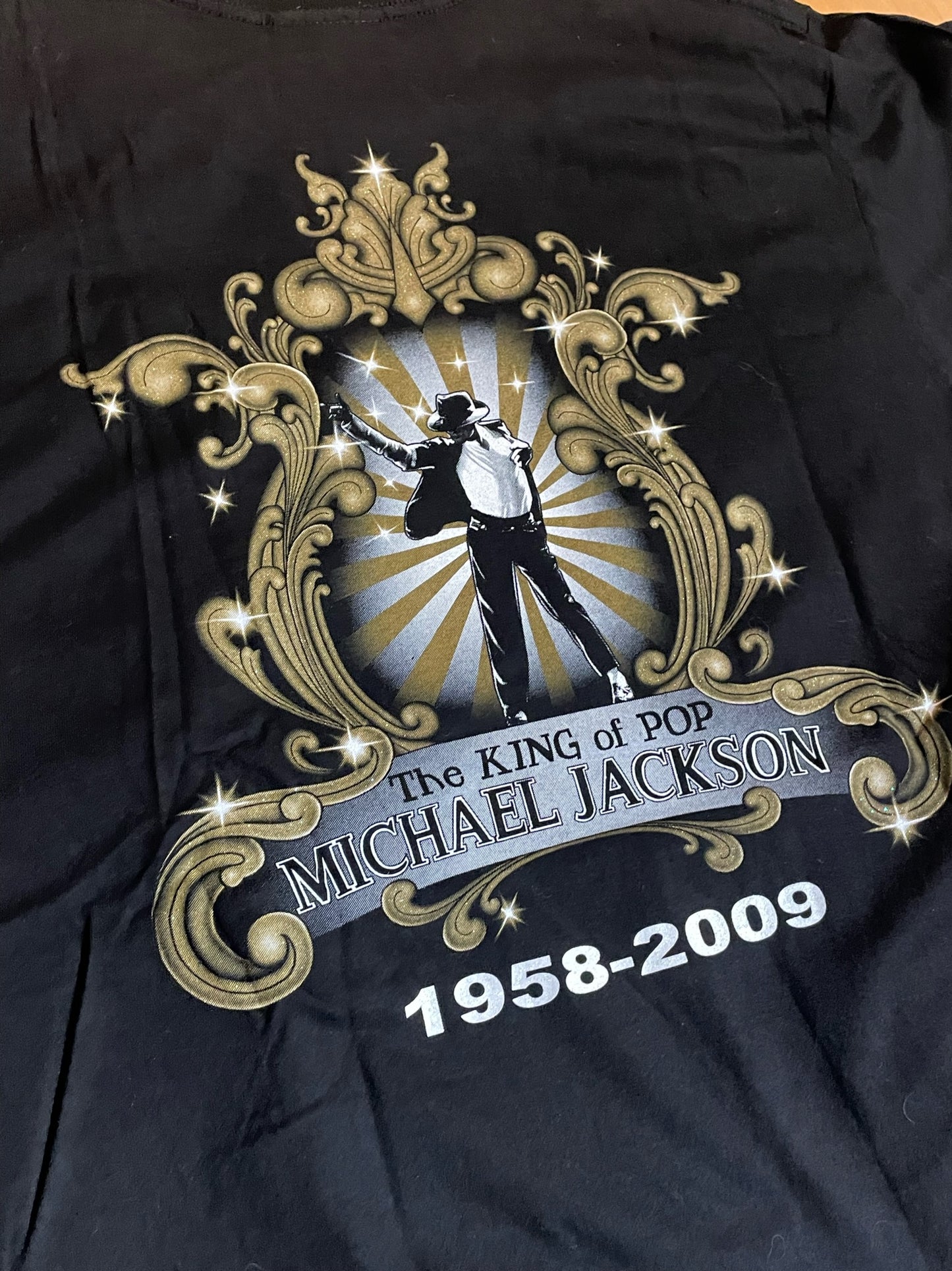 MICHAEL JACKSON "TRIBUTE" MUSIC T-SHIRT SZ: L