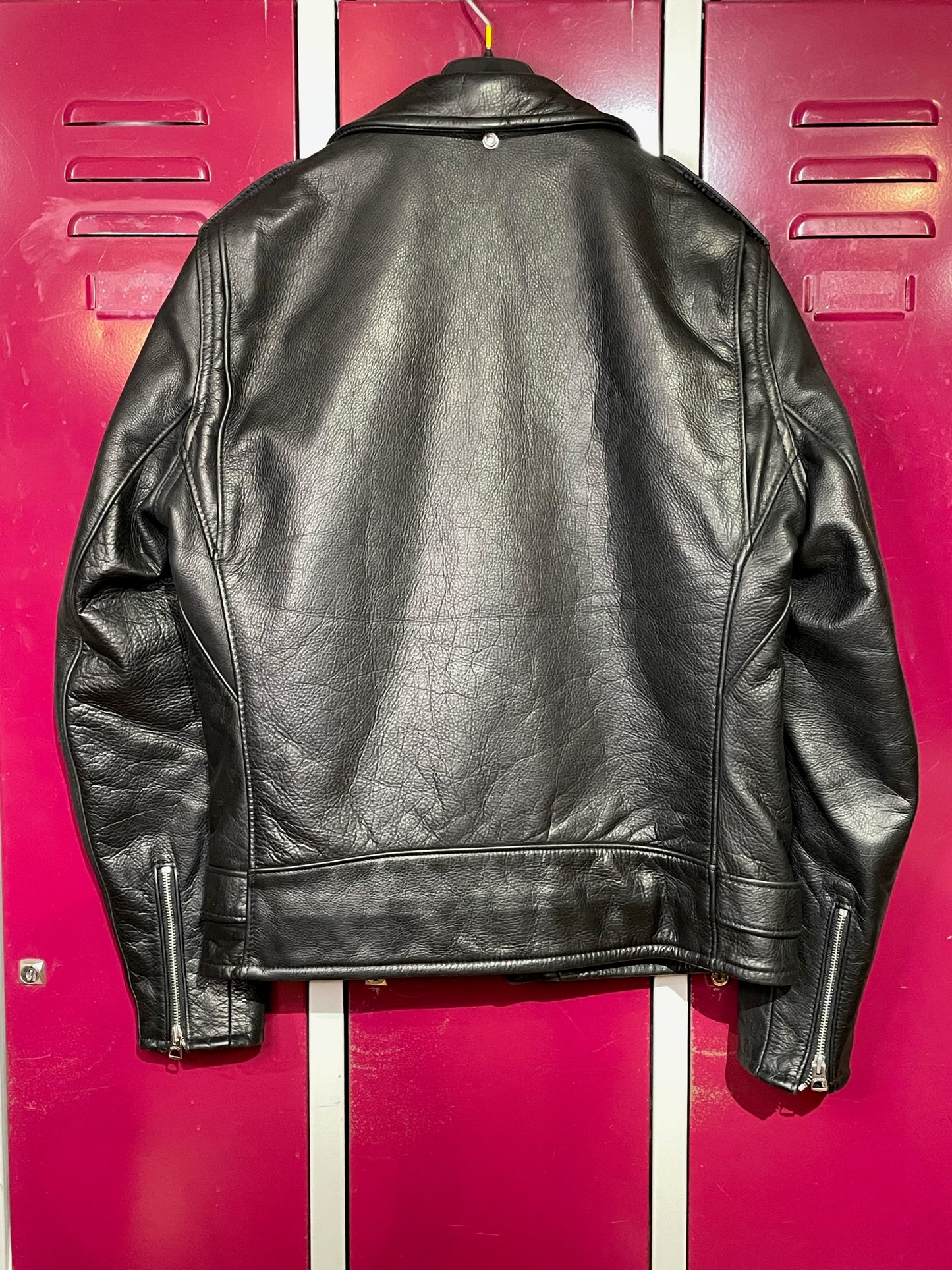SCHOTT BROS. 519 PERFECTO "WAXY NATURAL COWHIDE 50'S" JACKET SZ: L