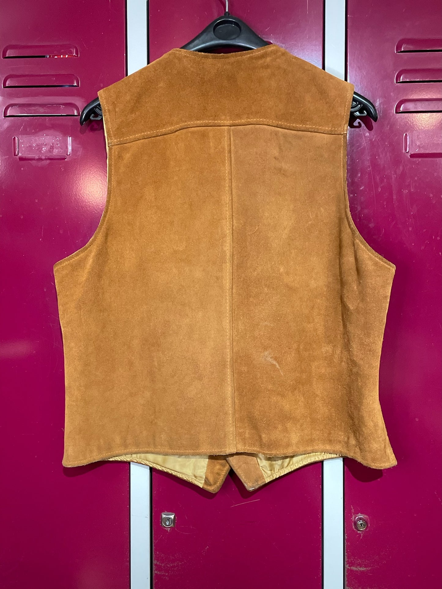 VINTAGE SCHOTT RANCHER WESTERN SUEDE LEATHER VEST SZ: L