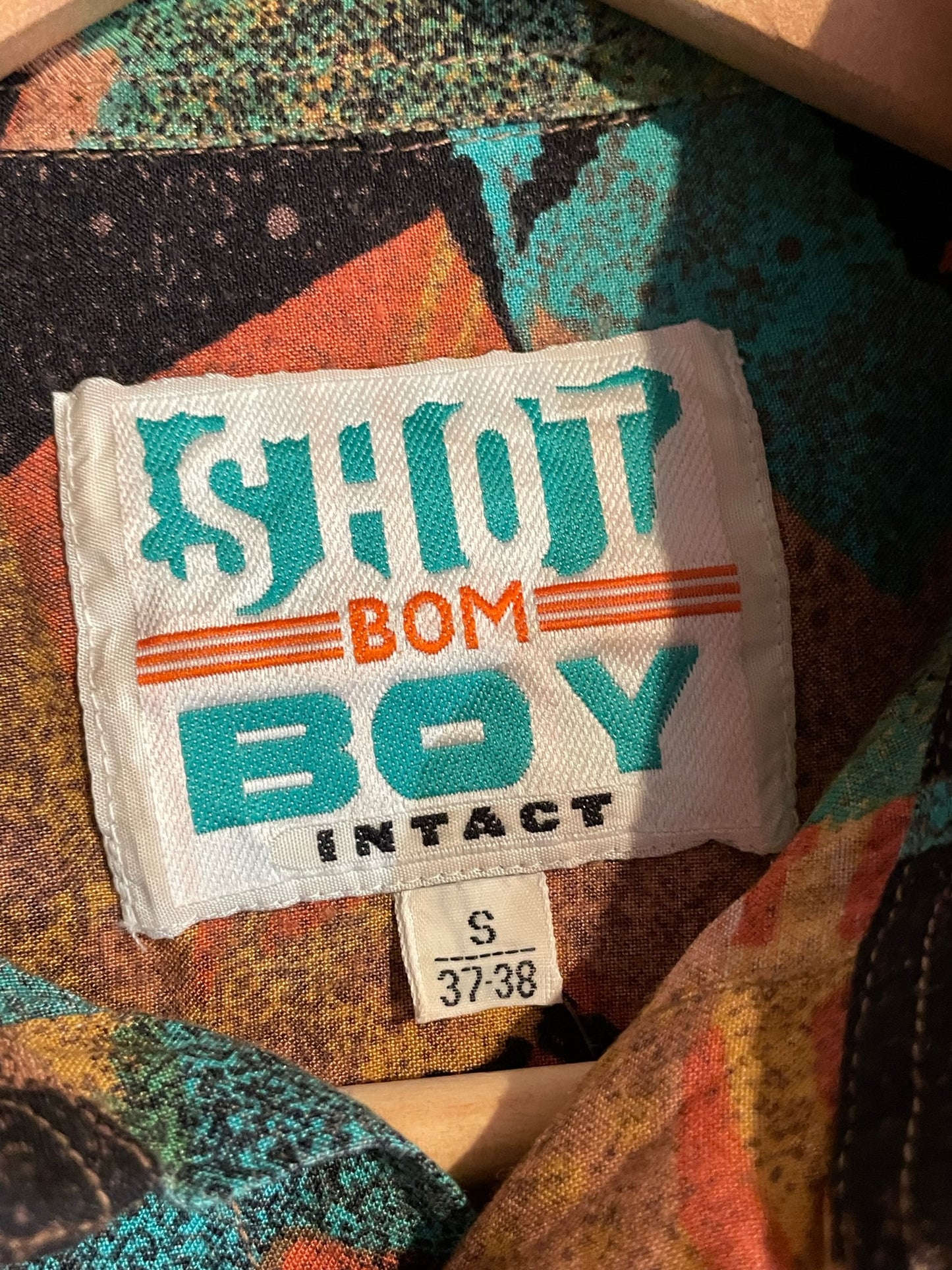 VINTAGE 80s SHOT BOY BOM INTACT SHORT SLEEVES SHIRT SZ: S