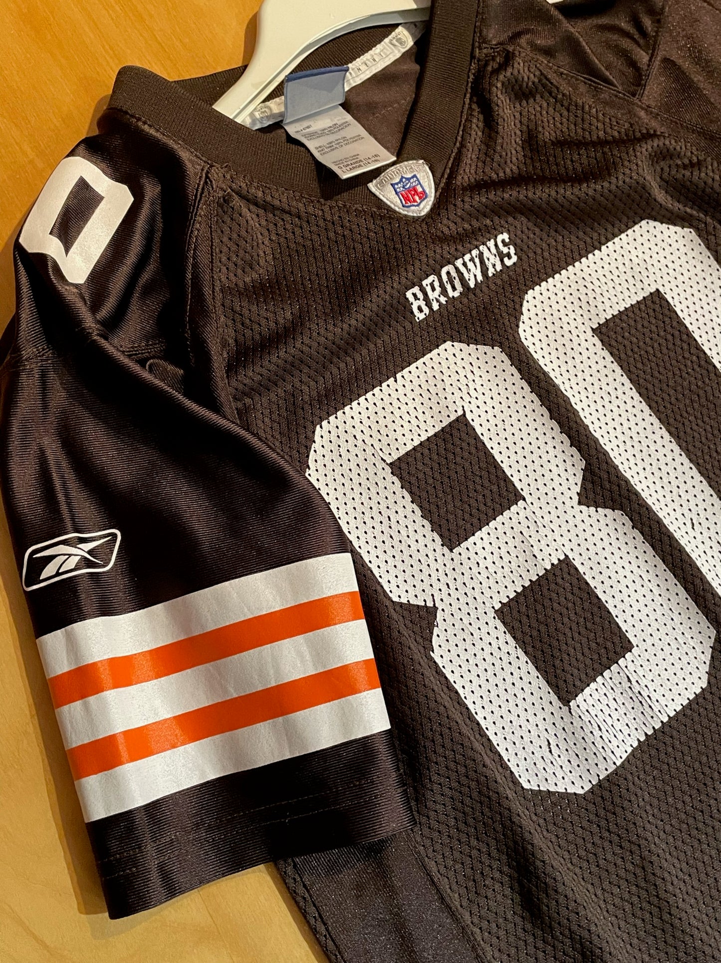 "YOUTH" REEBOK CLEVELAND BROWNS "K.WINSLOW" NFL JERSEY SZ: YOUTH L