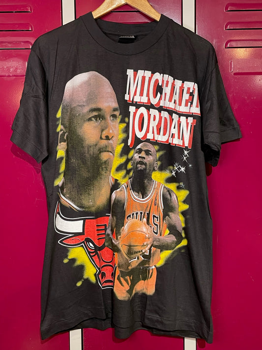 VINTAGE 90s HELTER SHELTER MICHAEL JORDAN "BOOTLEG" T-SHIRT  SZ: XL
