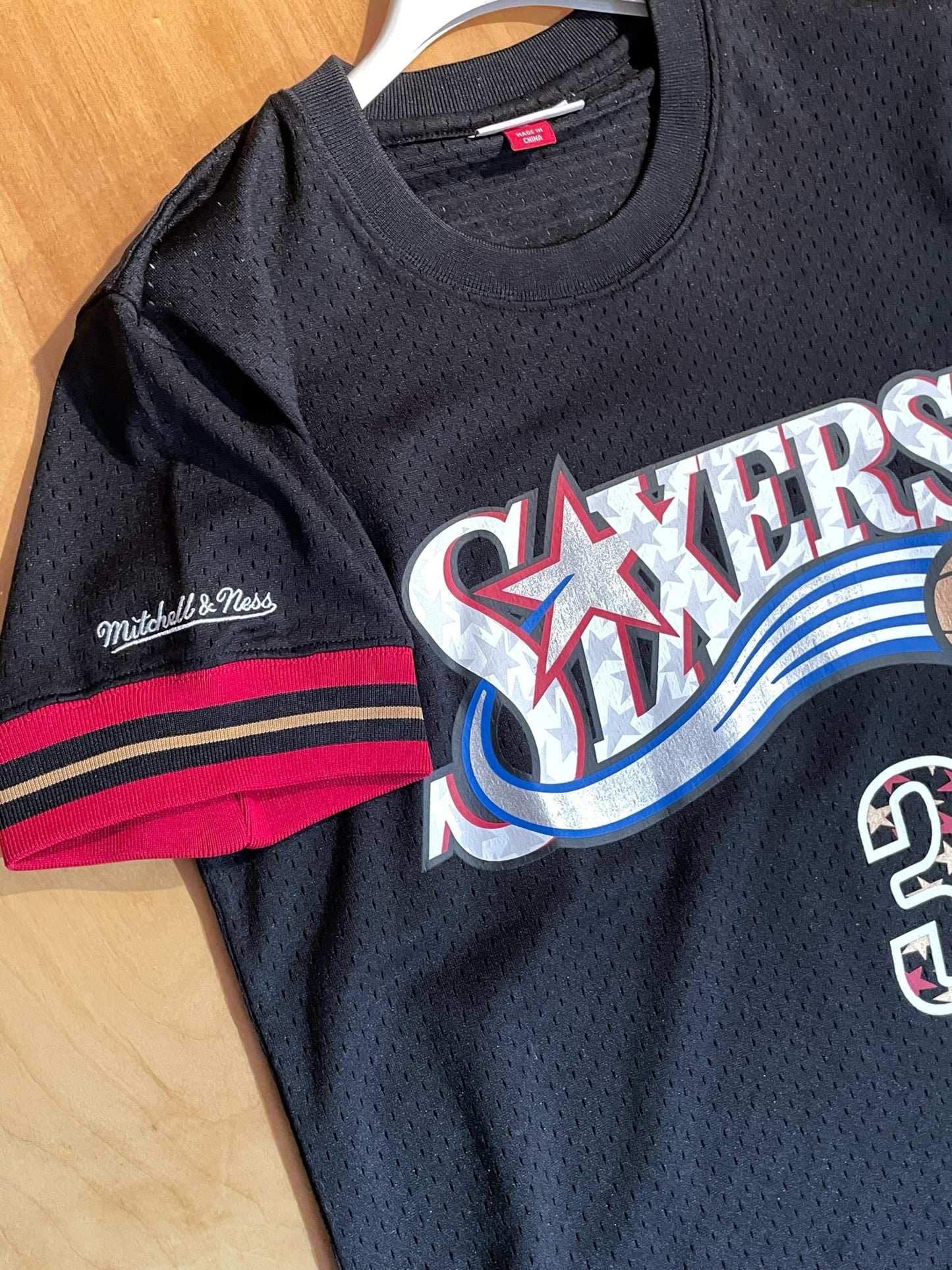 MITCHELL & NESS 76ERS PHILADELPHIA SIXERS "ALLEN IVERSON" NBA T-SHIRT JERSEY SZ: S