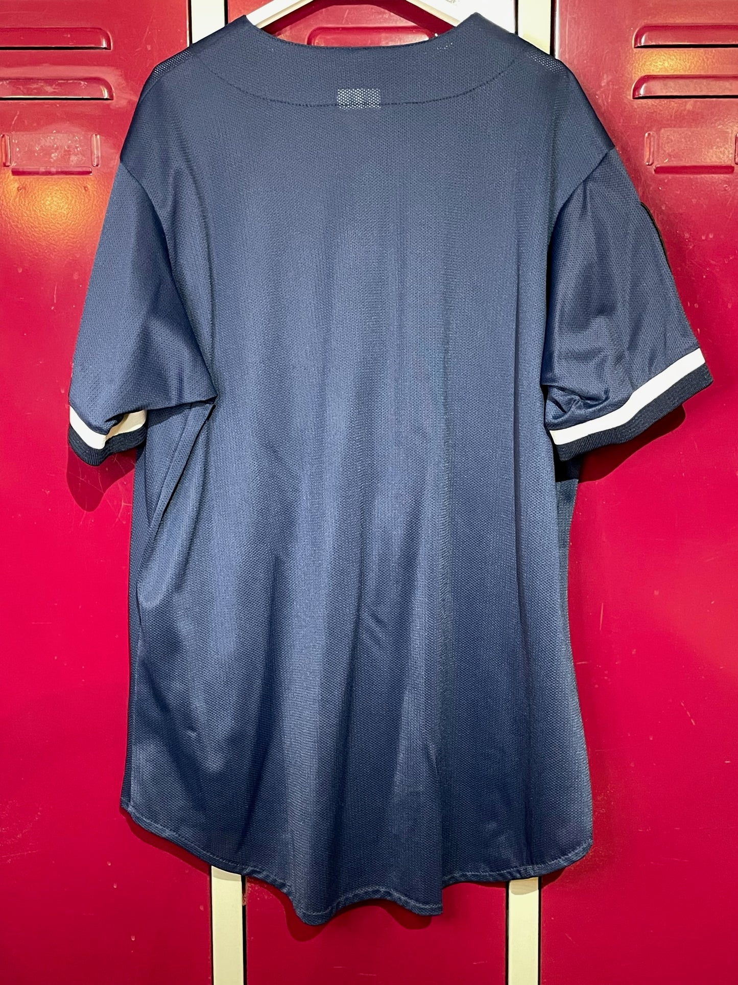 VINTAGE 2001 MAJESTIC NEW YORK YANKEES "125th ANNIVERSARY" MLB BASEBALL JERSEY SZ: XL