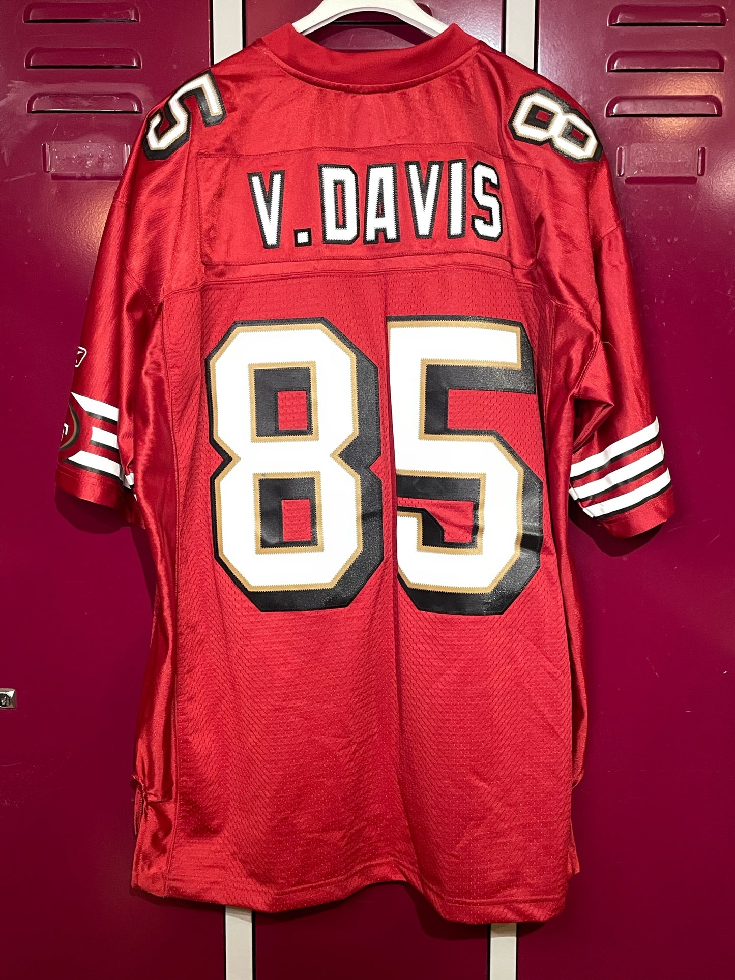 REEBOK SAN FRANCISCO 49ERS "V. DAVIS" NFL FOOTBALL JERSEY  SZ: XL